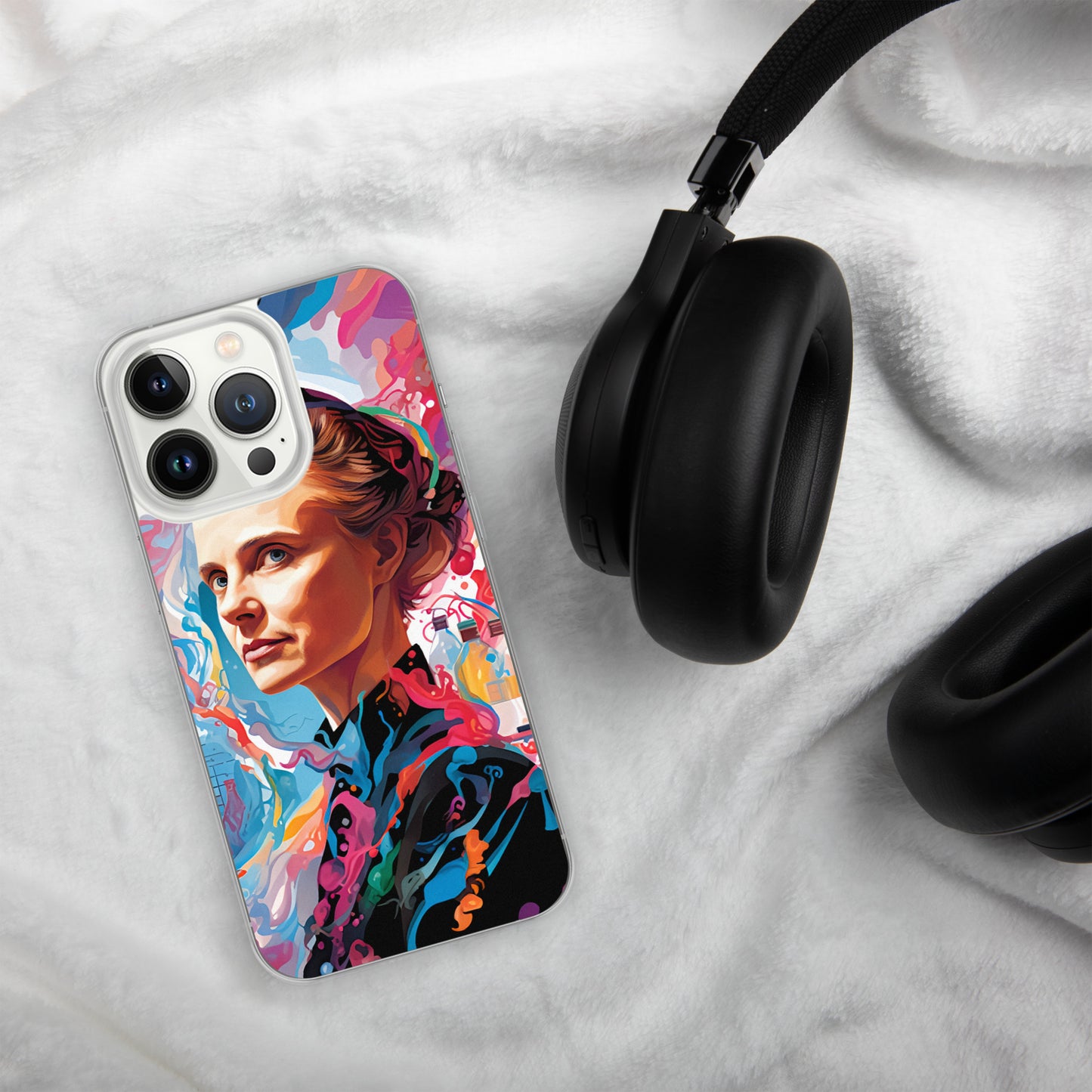 Coque pour iPhone® : Marie Curie, rayonnement scientifique