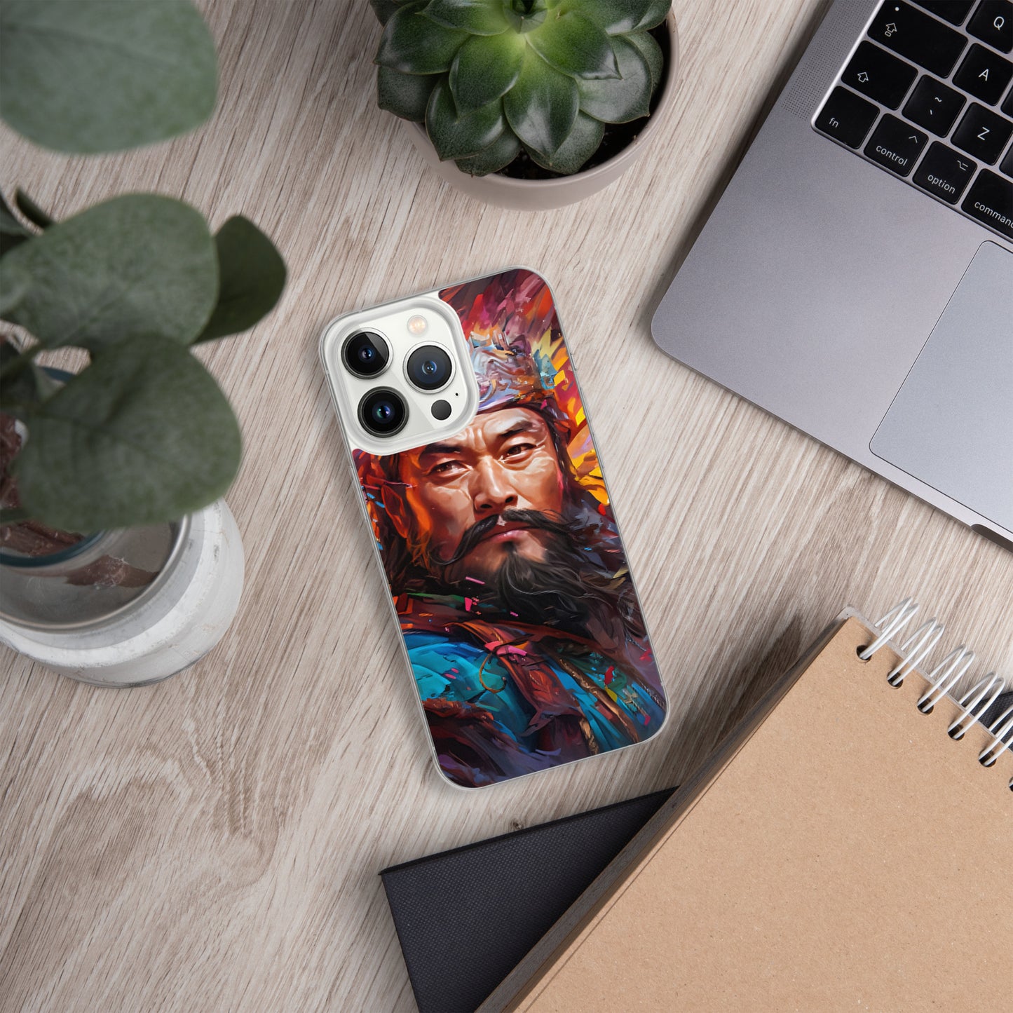 Coque pour iPhone® : Genghis Khan, guerrier des steppes