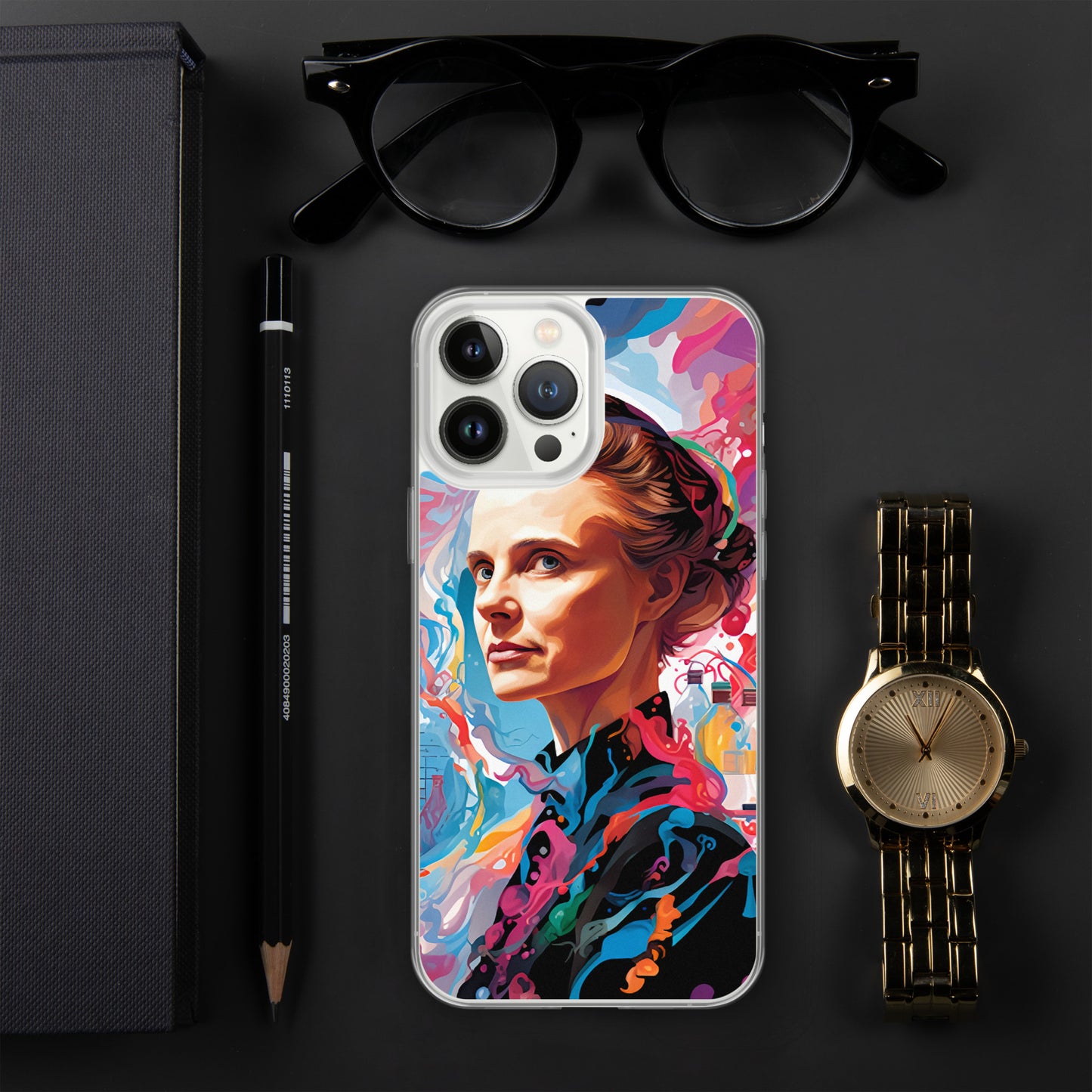 Coque pour iPhone® : Marie Curie, rayonnement scientifique