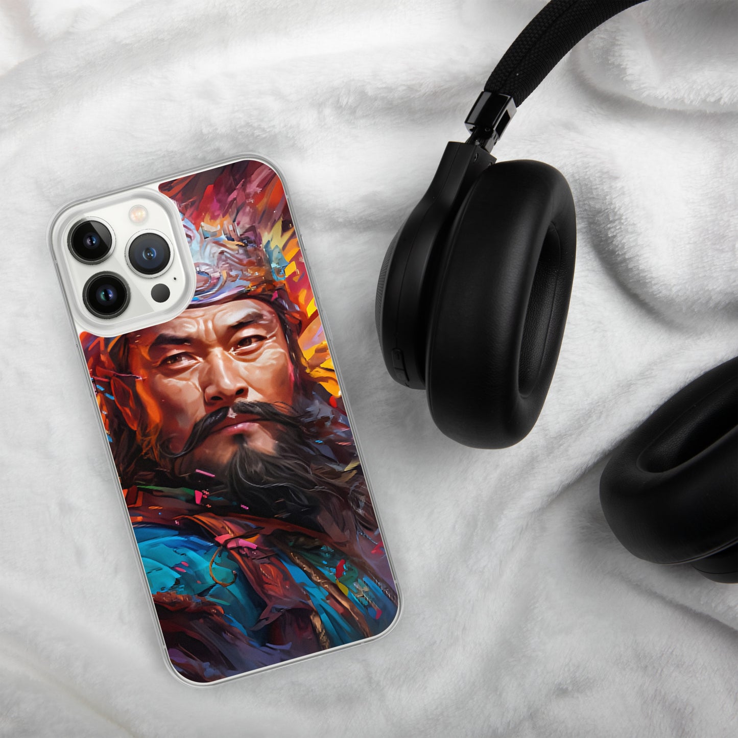 Coque pour iPhone® : Genghis Khan, guerrier des steppes