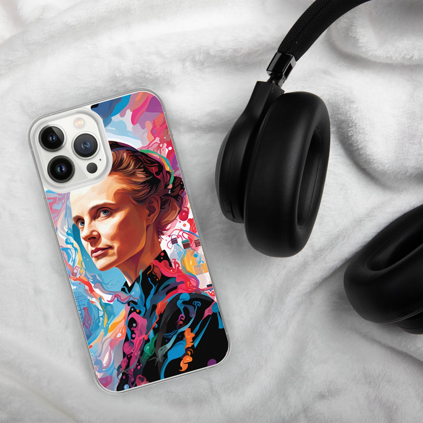 Coque pour iPhone® : Marie Curie, rayonnement scientifique