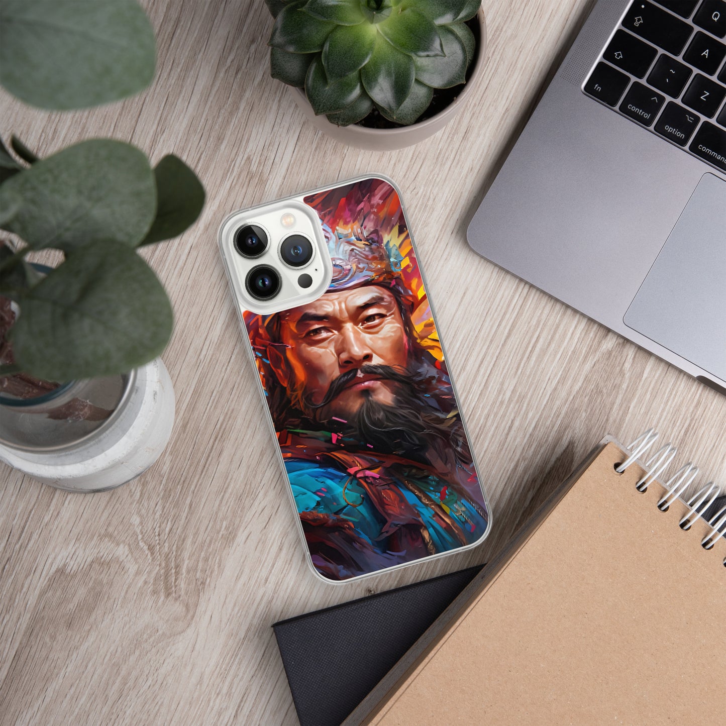 Coque pour iPhone® : Genghis Khan, guerrier des steppes