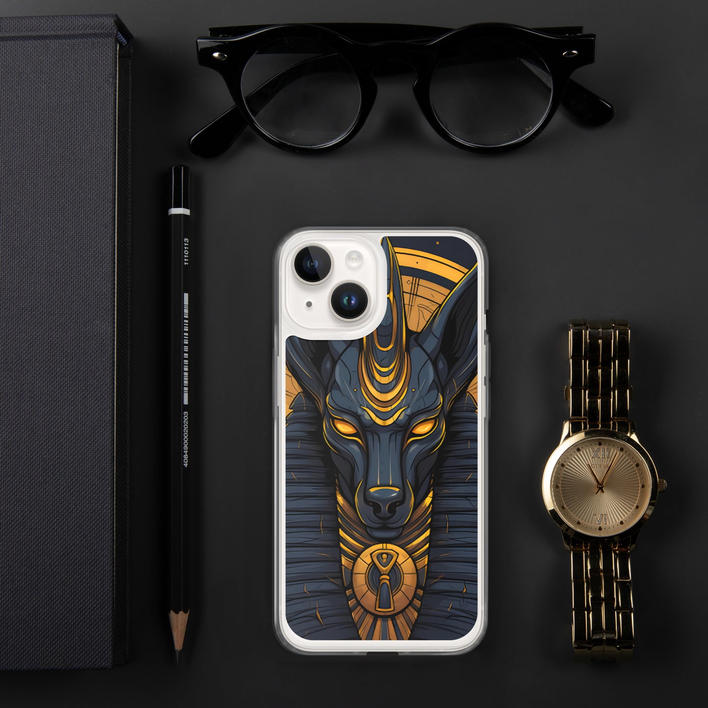 Coque pour iPhone® : Anubis, dieu de la mort et de la renaissance