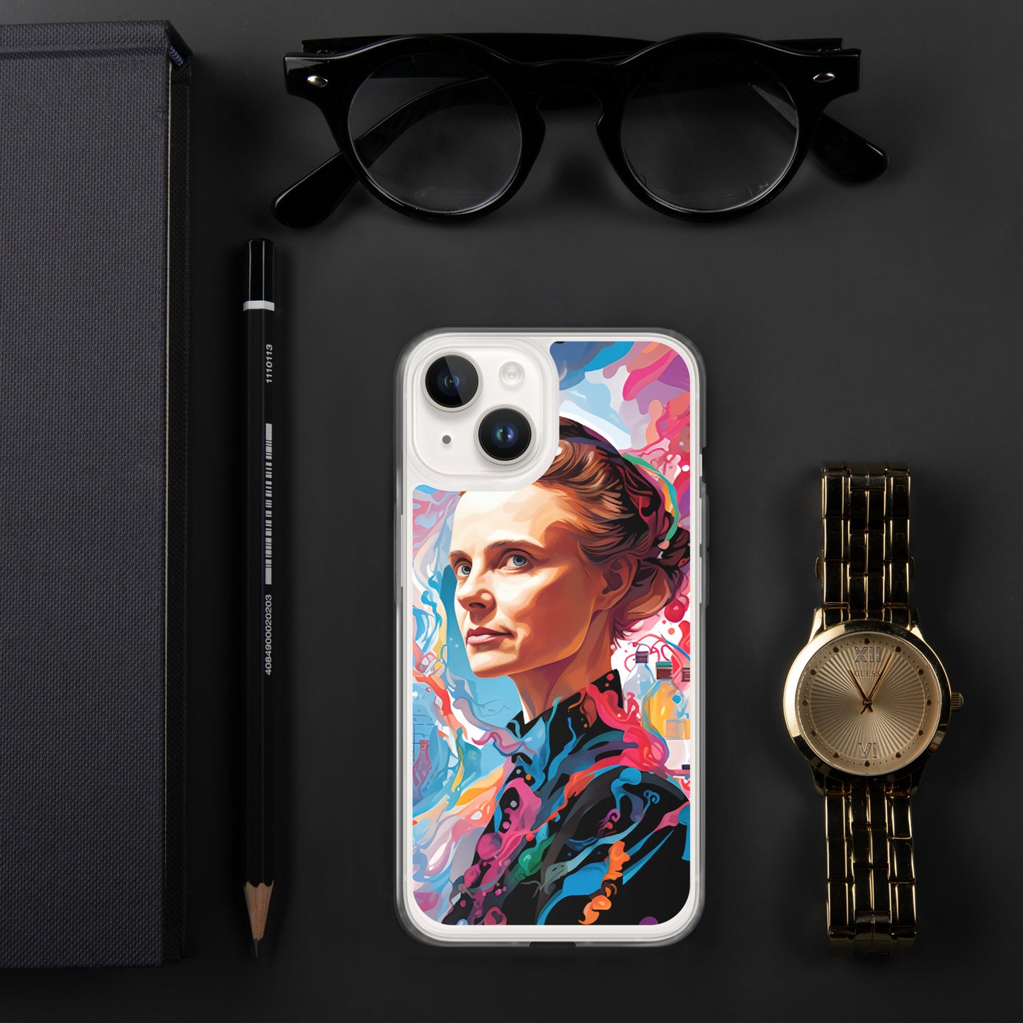 Coque pour iPhone® : Marie Curie, rayonnement scientifique