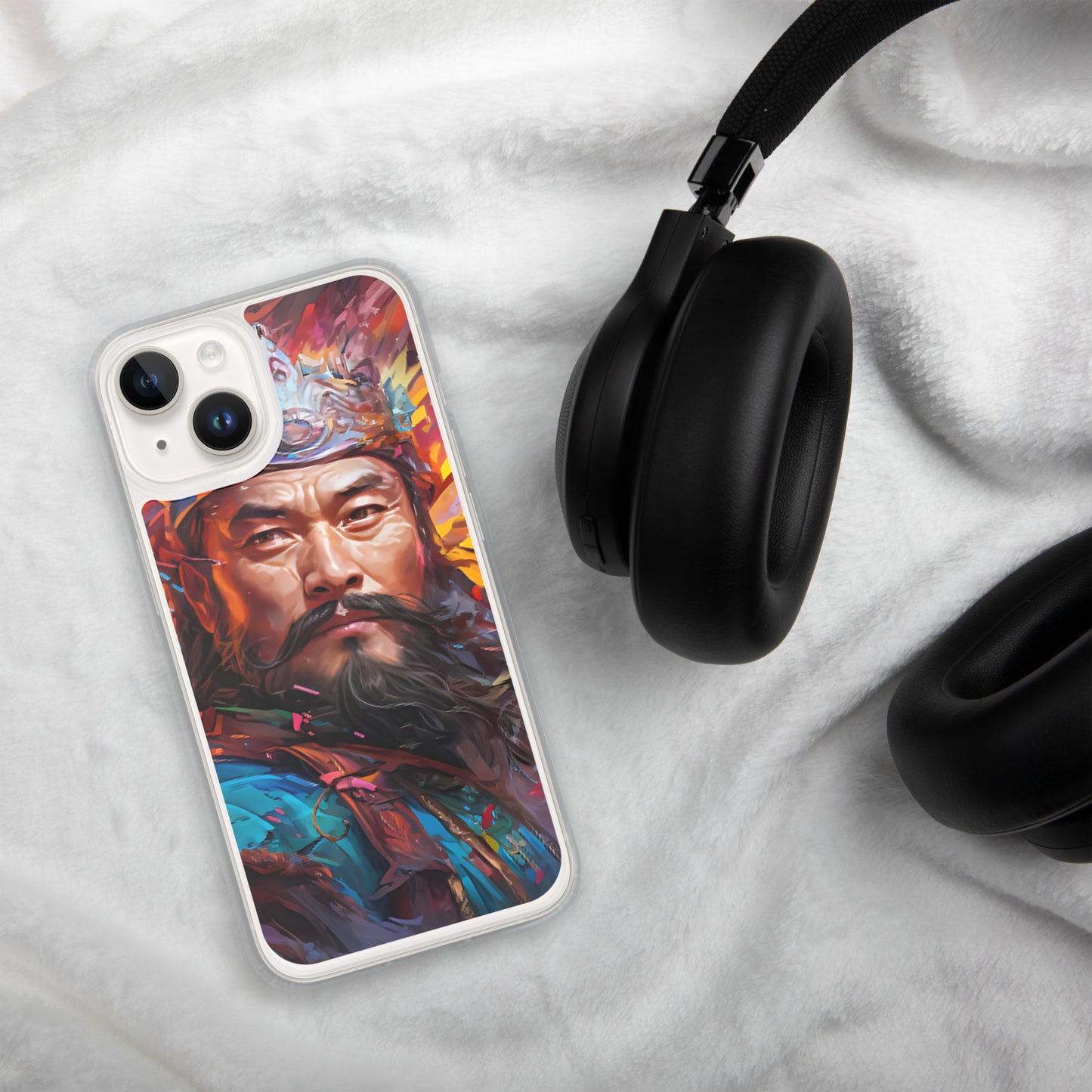 Coque pour iPhone® : Genghis Khan, guerrier des steppes