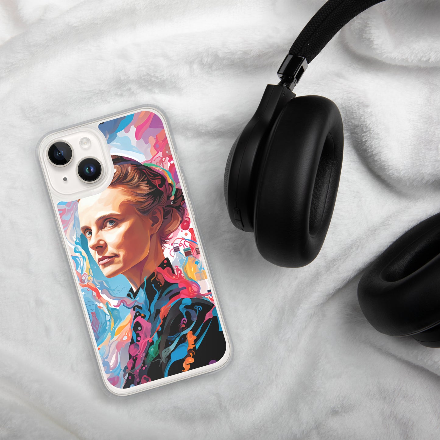 Coque pour iPhone® : Marie Curie, rayonnement scientifique