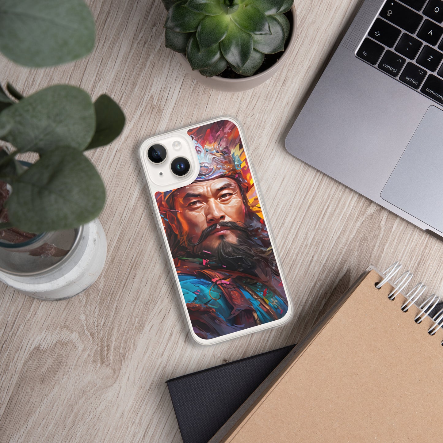 Coque pour iPhone® : Genghis Khan, guerrier des steppes