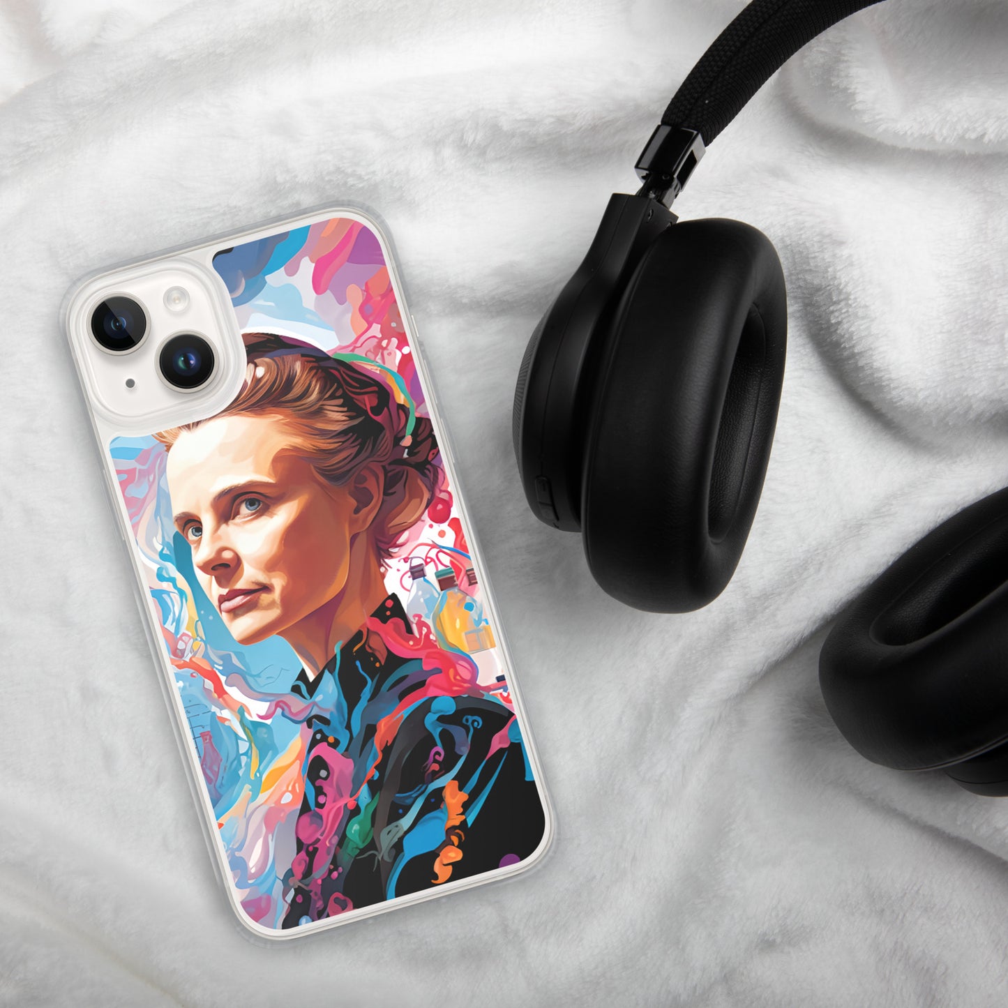 Coque pour iPhone® : Marie Curie, rayonnement scientifique