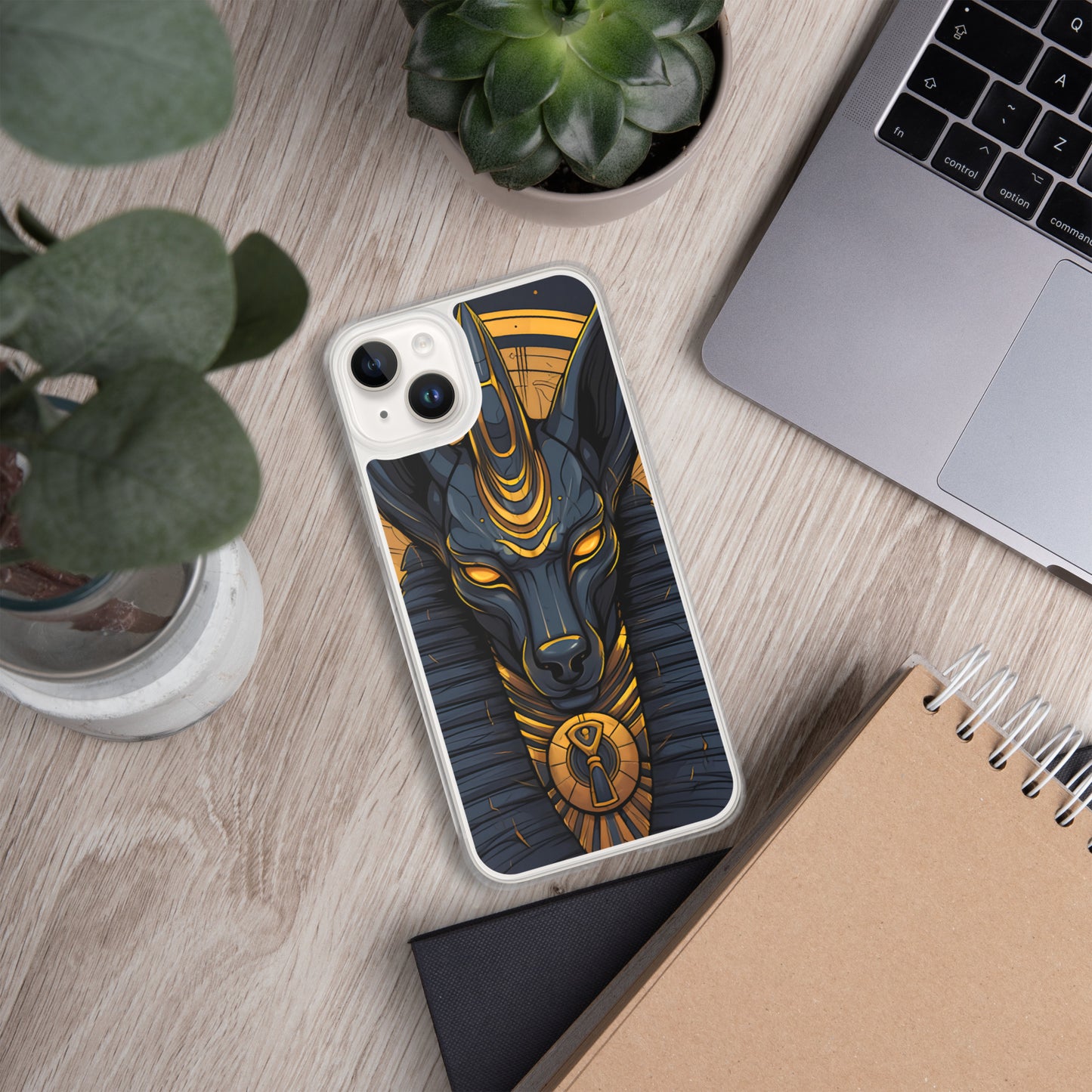 Coque pour iPhone® : Anubis, dieu de la mort et de la renaissance