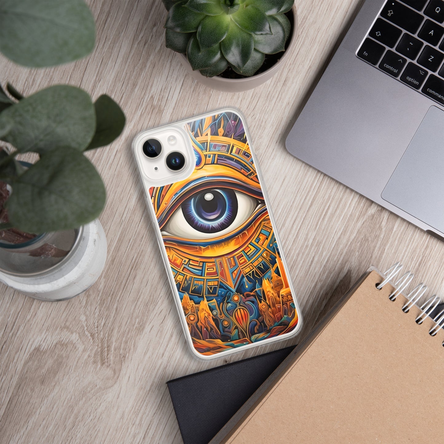 Coque pour iPhone® : L'oeil d'Horus, guérison et protection