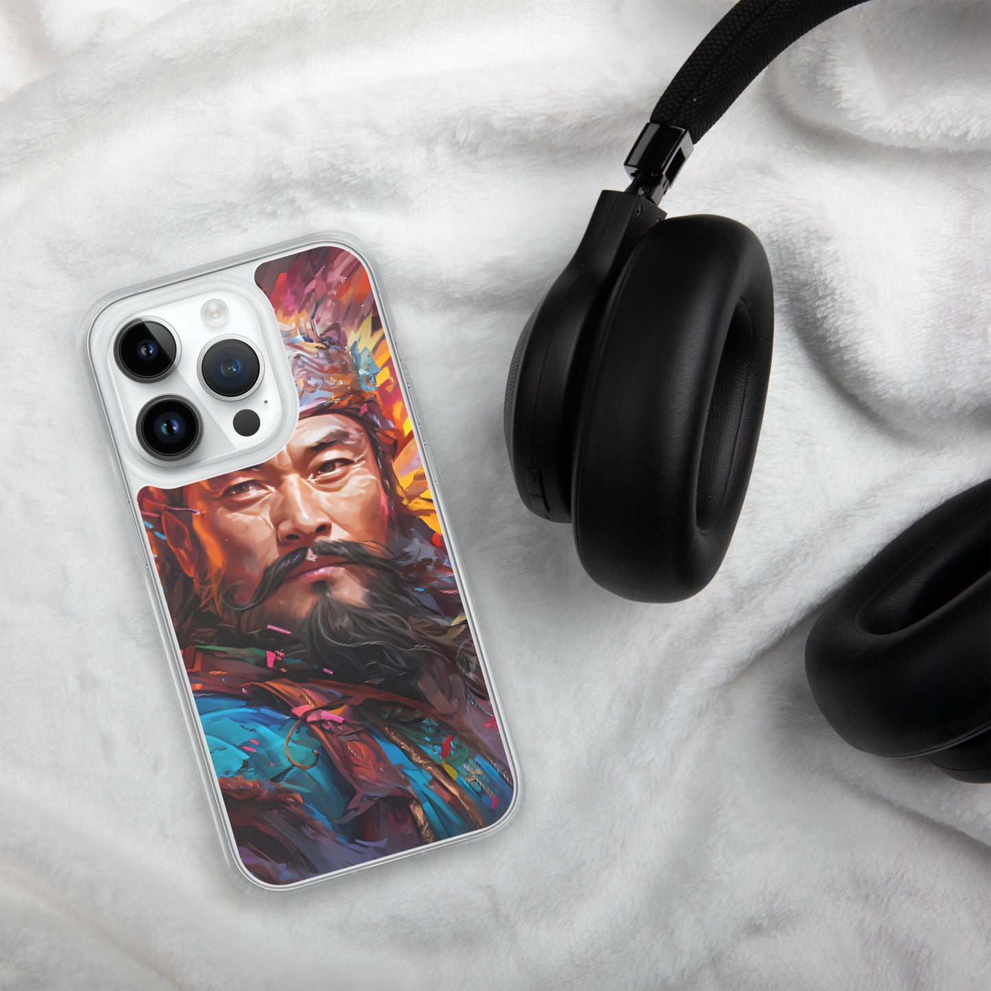 Coque pour iPhone® : Genghis Khan, guerrier des steppes