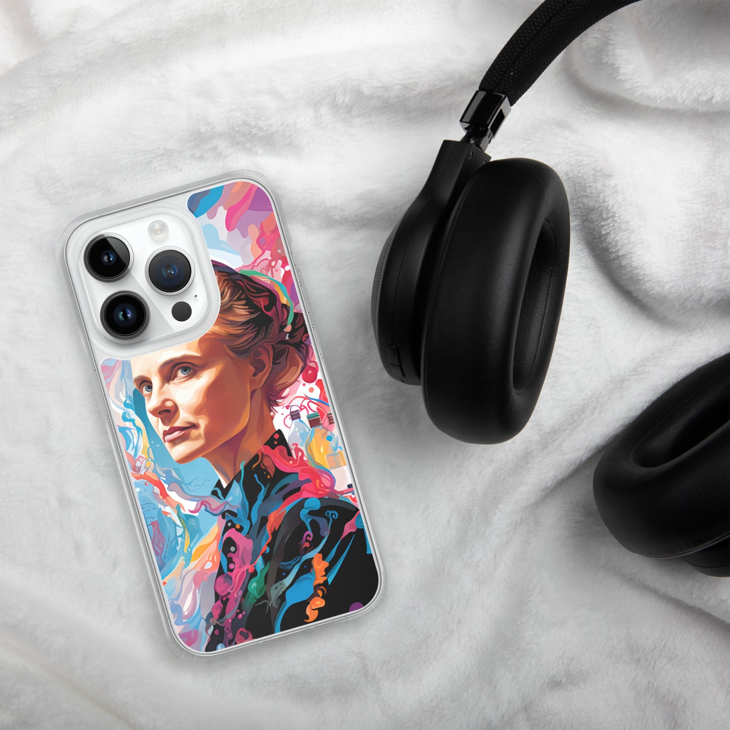 Coque pour iPhone® : Marie Curie, rayonnement scientifique