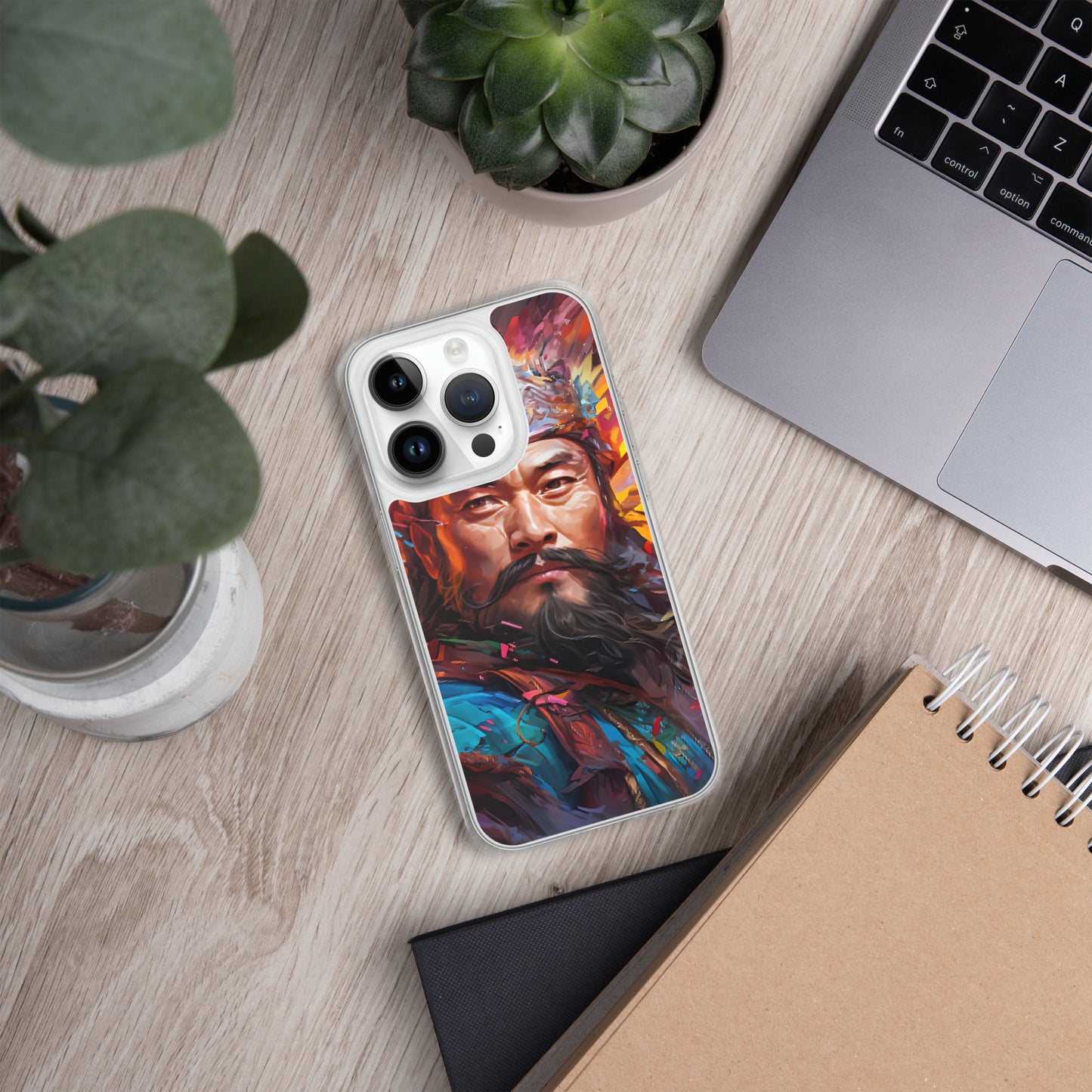 Coque pour iPhone® : Genghis Khan, guerrier des steppes