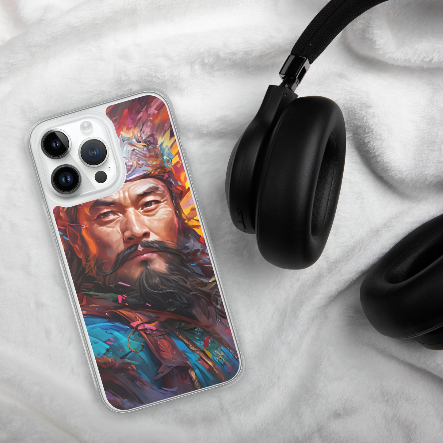 Coque pour iPhone® : Genghis Khan, guerrier des steppes