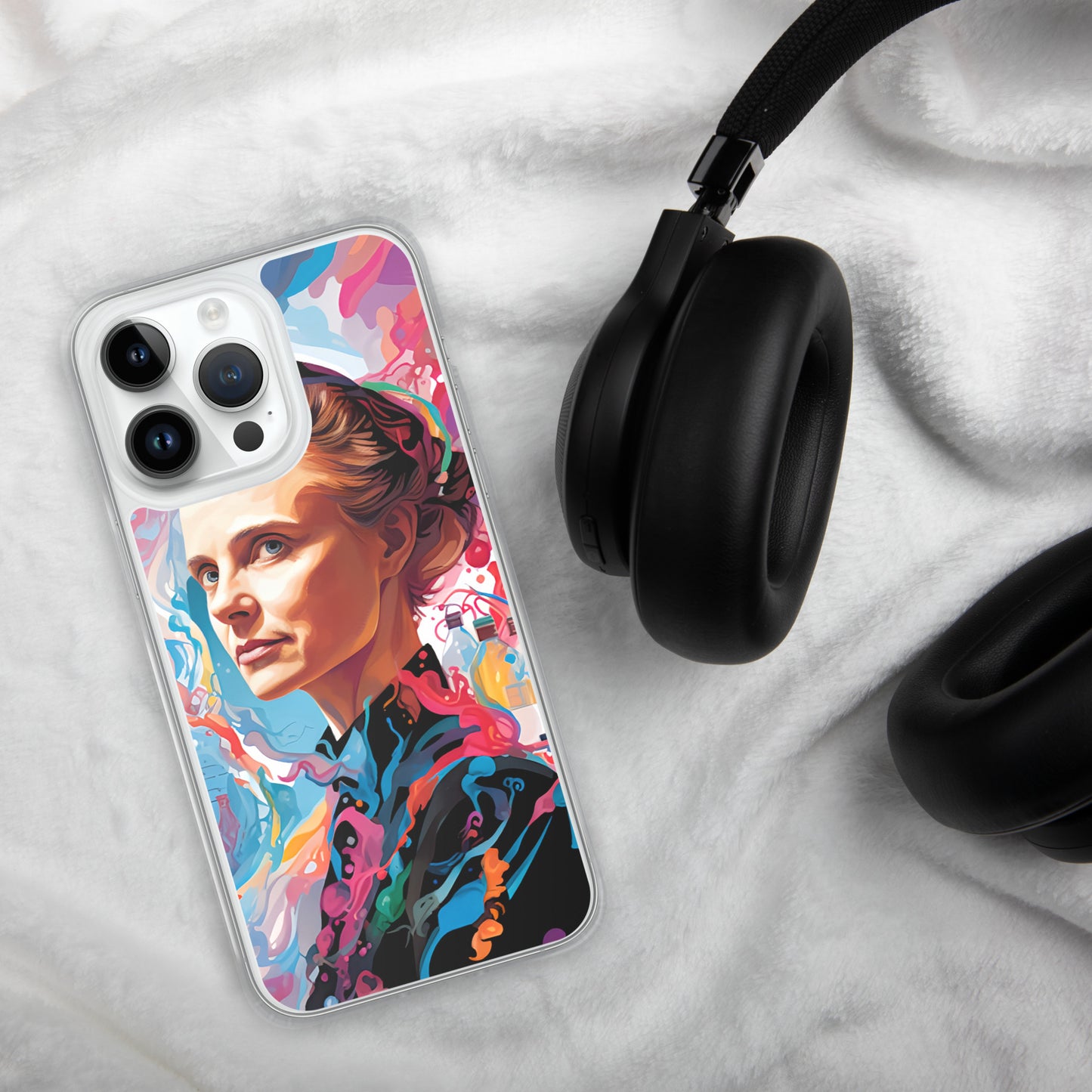 Coque pour iPhone® : Marie Curie, rayonnement scientifique