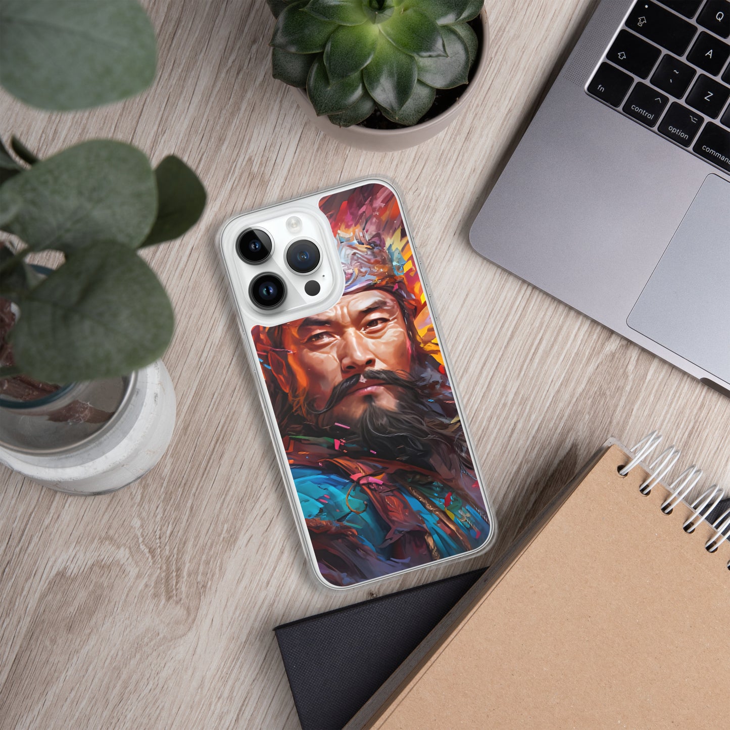 Coque pour iPhone® : Genghis Khan, guerrier des steppes