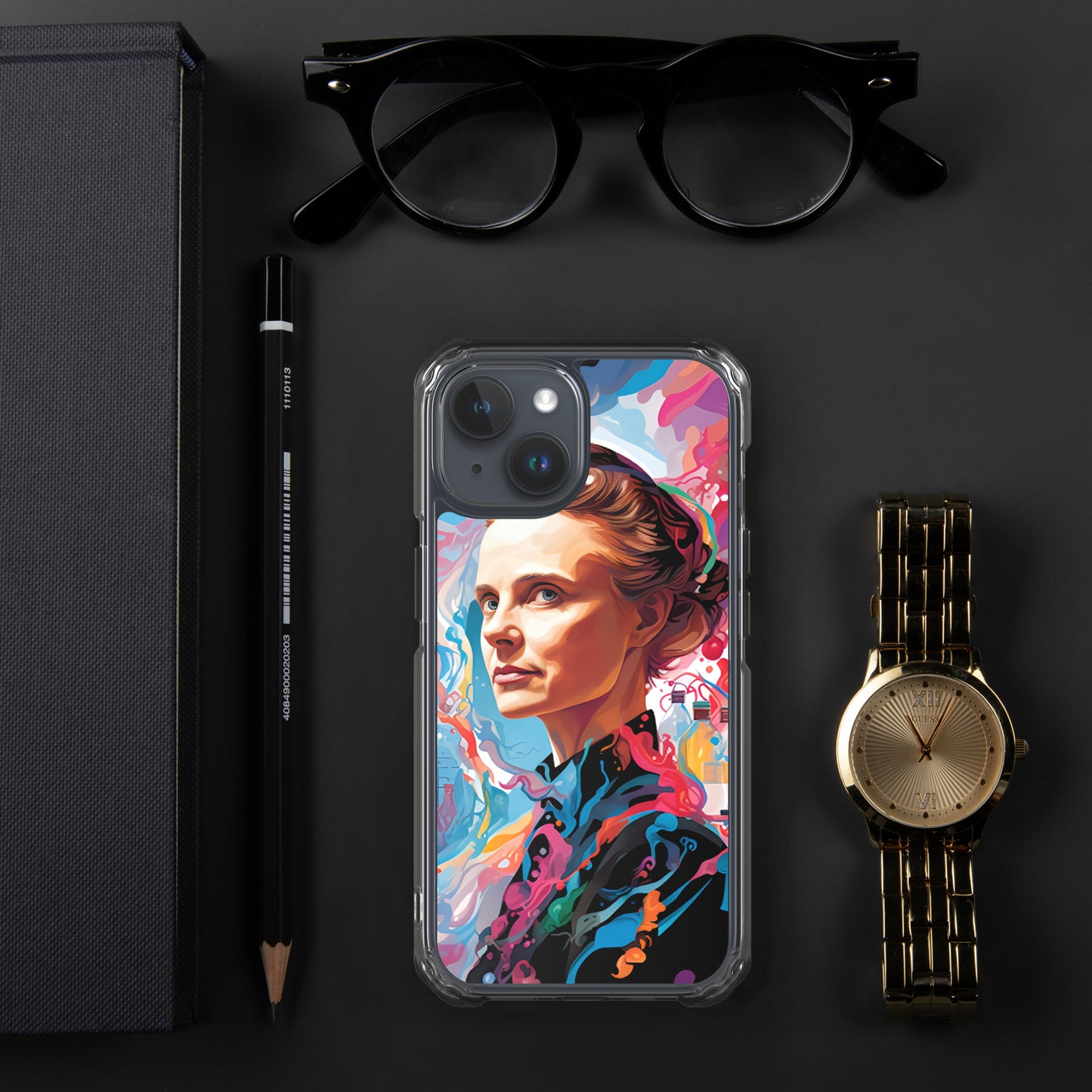 Coque pour iPhone® : Marie Curie, rayonnement scientifique