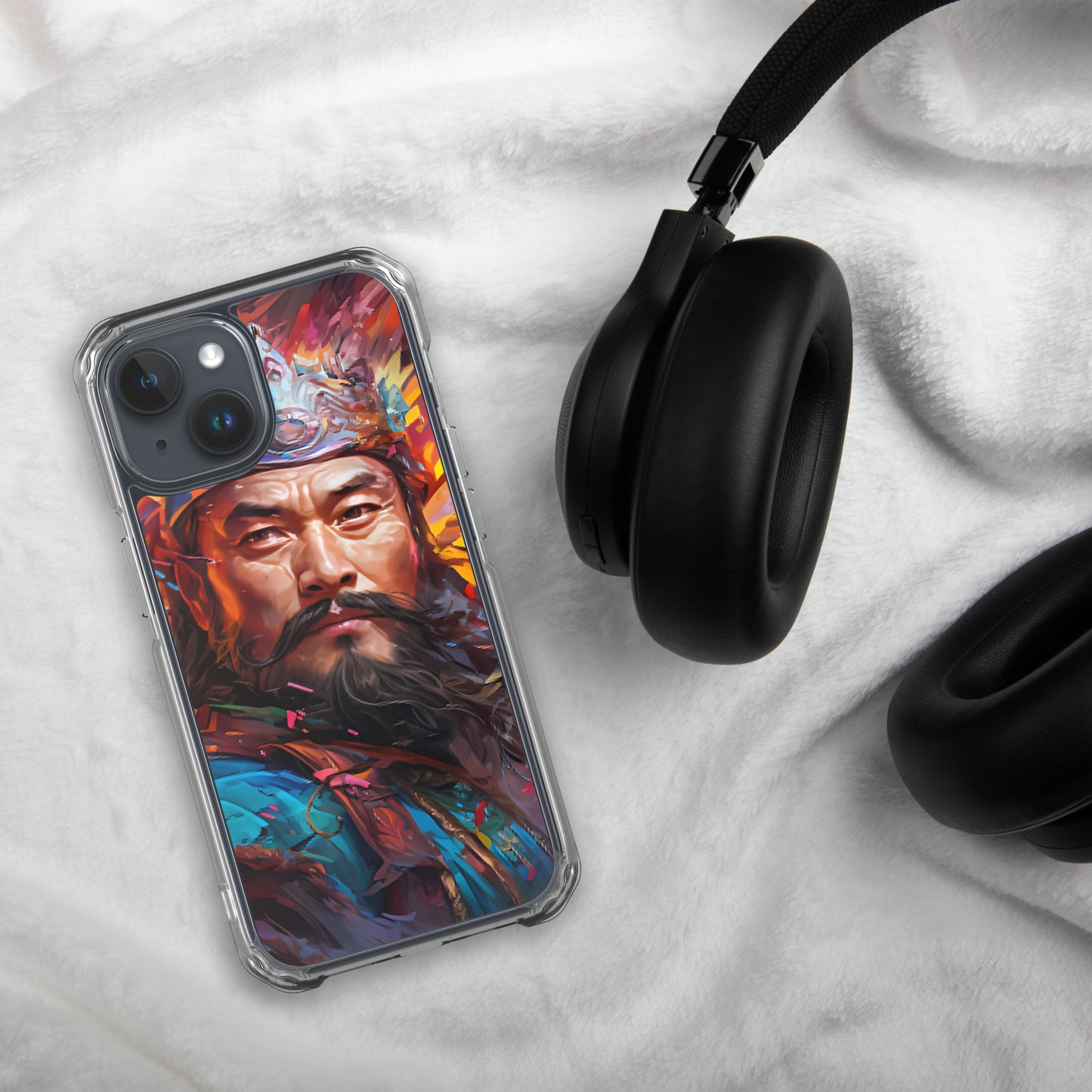 Coque pour iPhone® : Genghis Khan, guerrier des steppes