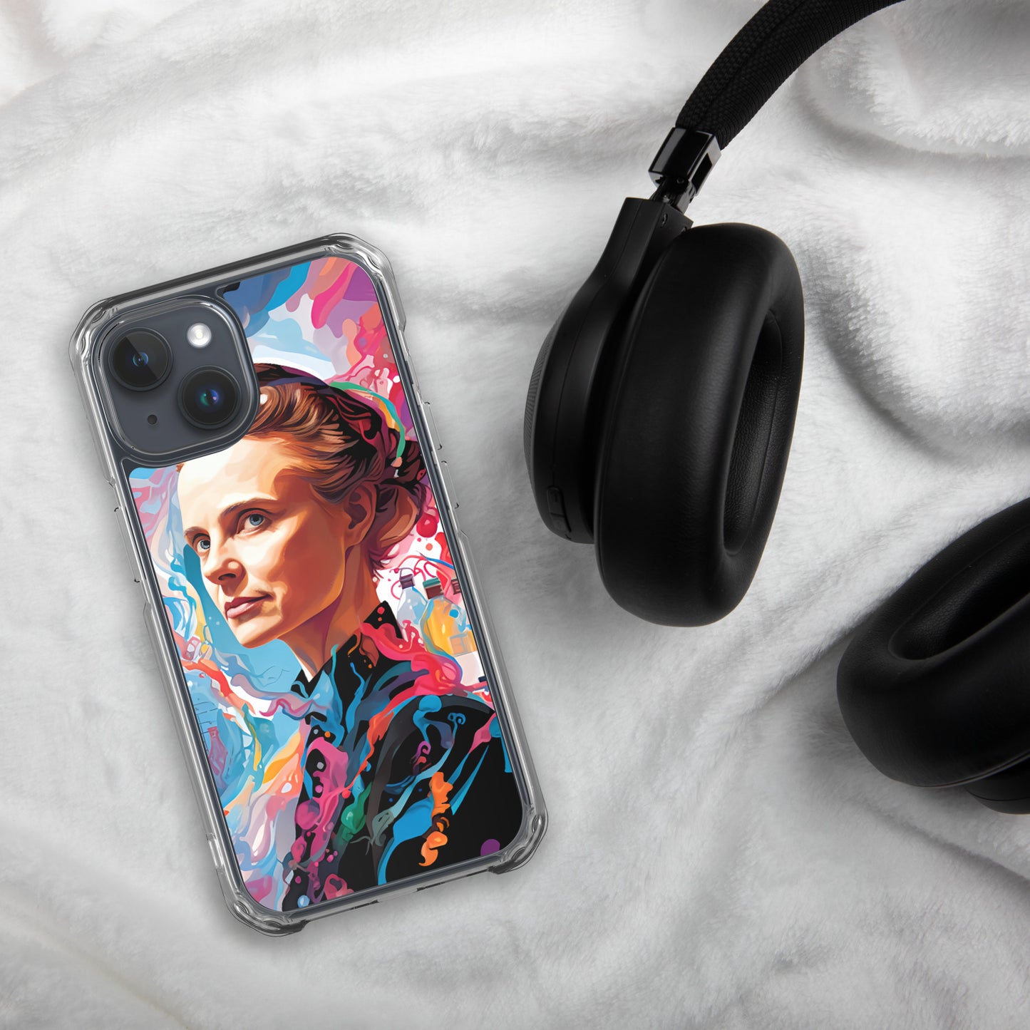 Coque pour iPhone® : Marie Curie, rayonnement scientifique