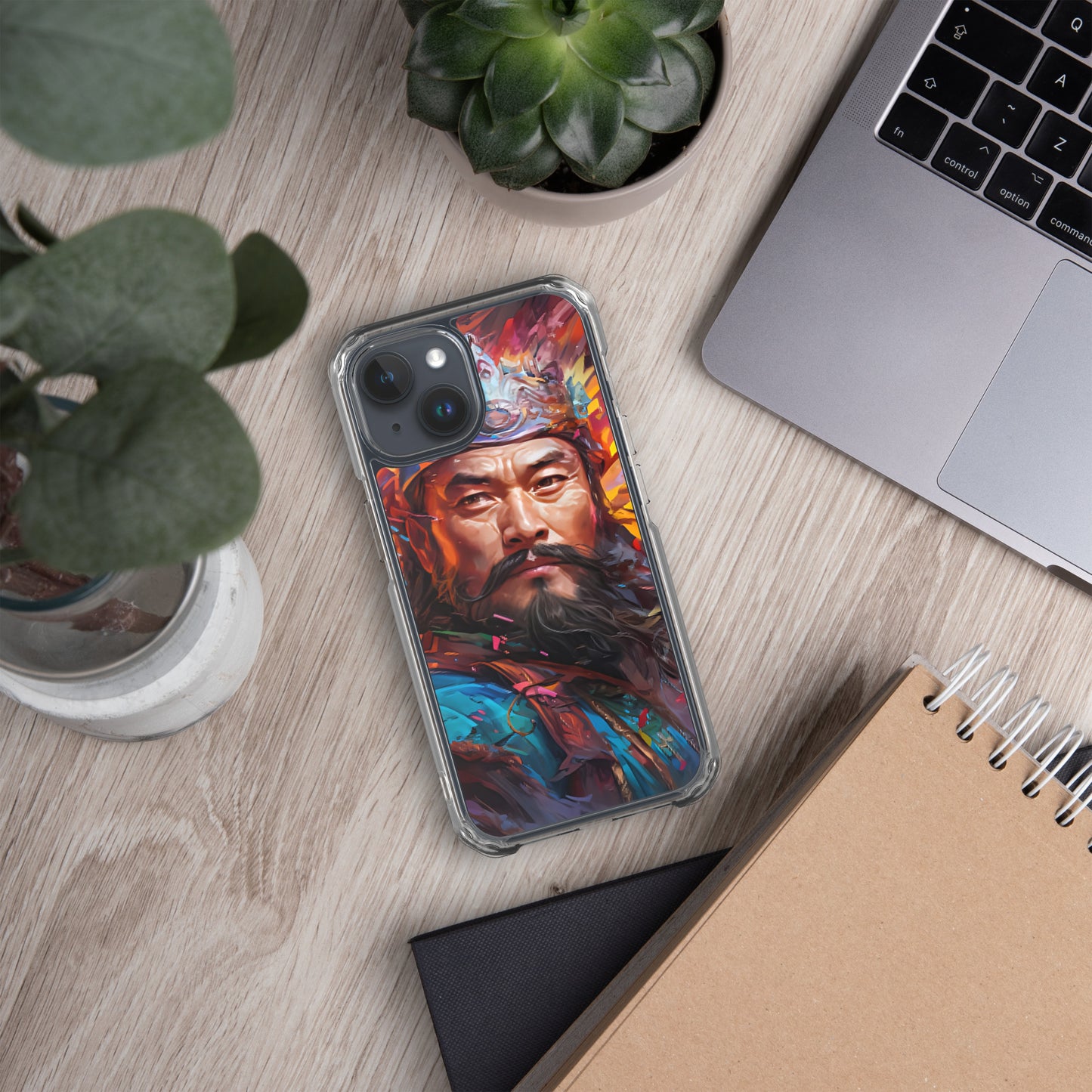 Coque pour iPhone® : Genghis Khan, guerrier des steppes