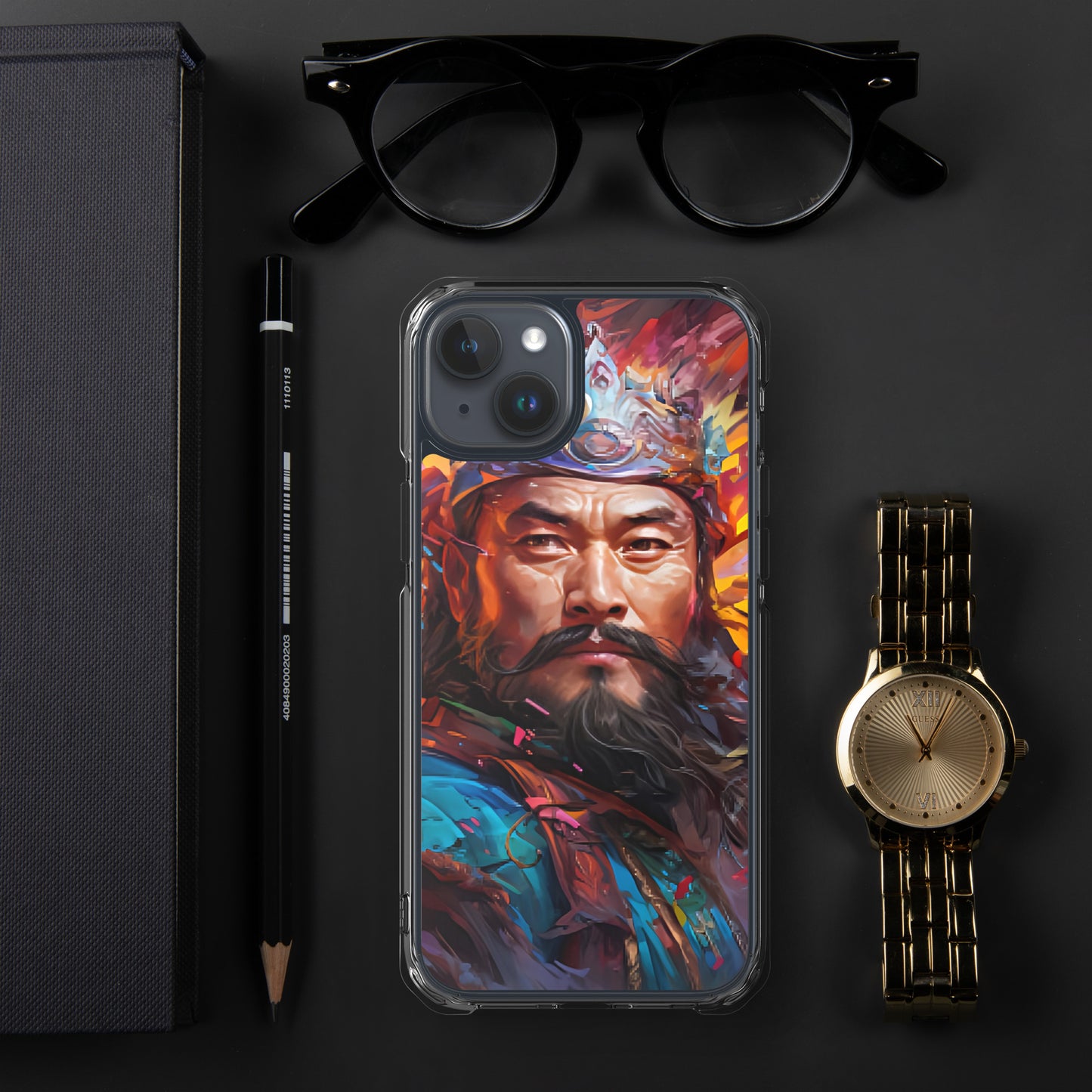 Coque pour iPhone® : Genghis Khan, guerrier des steppes