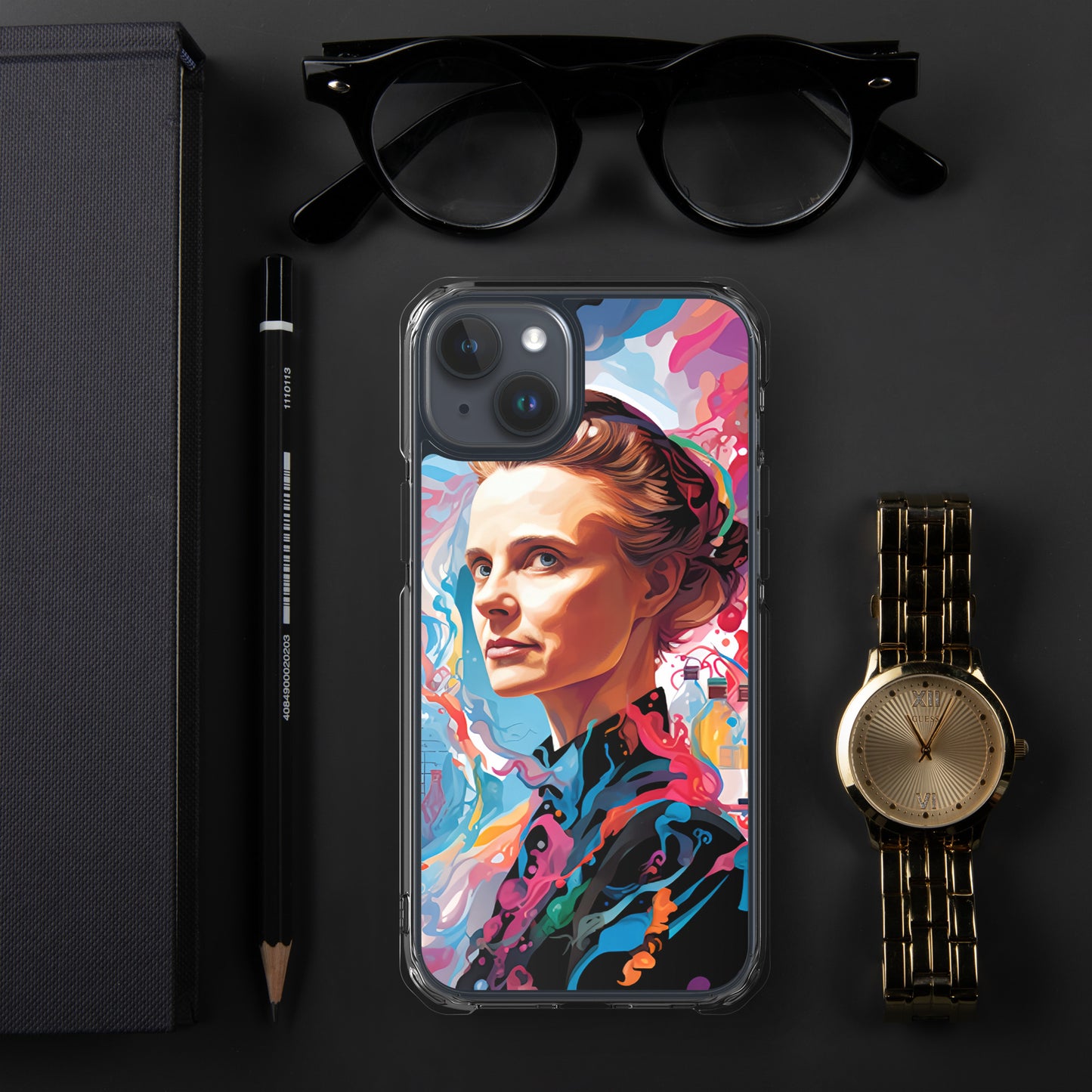 Coque pour iPhone® : Marie Curie, rayonnement scientifique