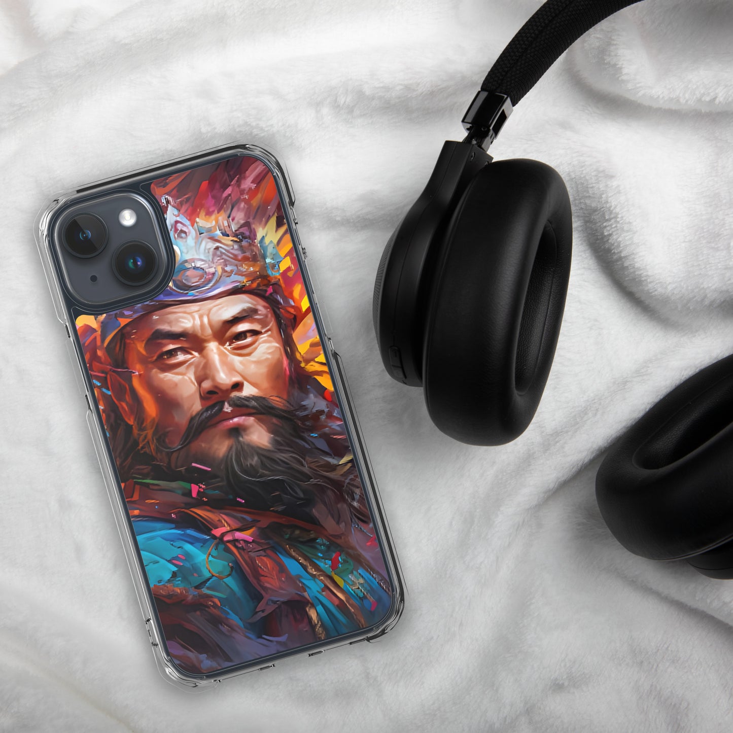 Coque pour iPhone® : Genghis Khan, guerrier des steppes