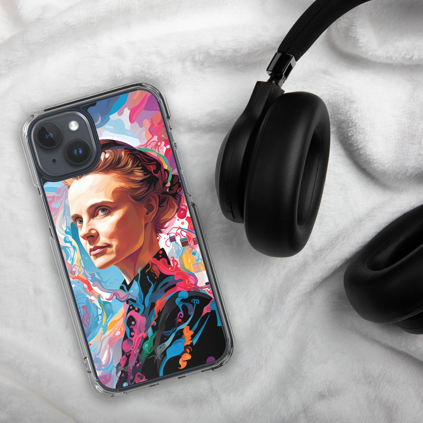 Coque pour iPhone® : Marie Curie, rayonnement scientifique