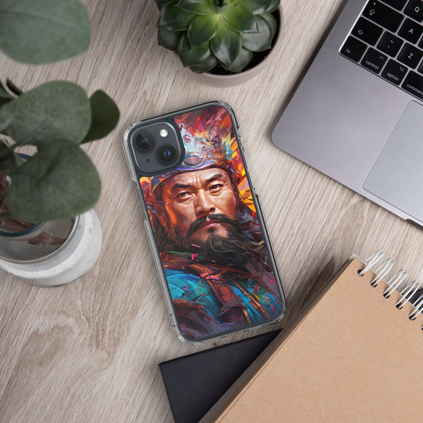 Coque pour iPhone® : Genghis Khan, guerrier des steppes