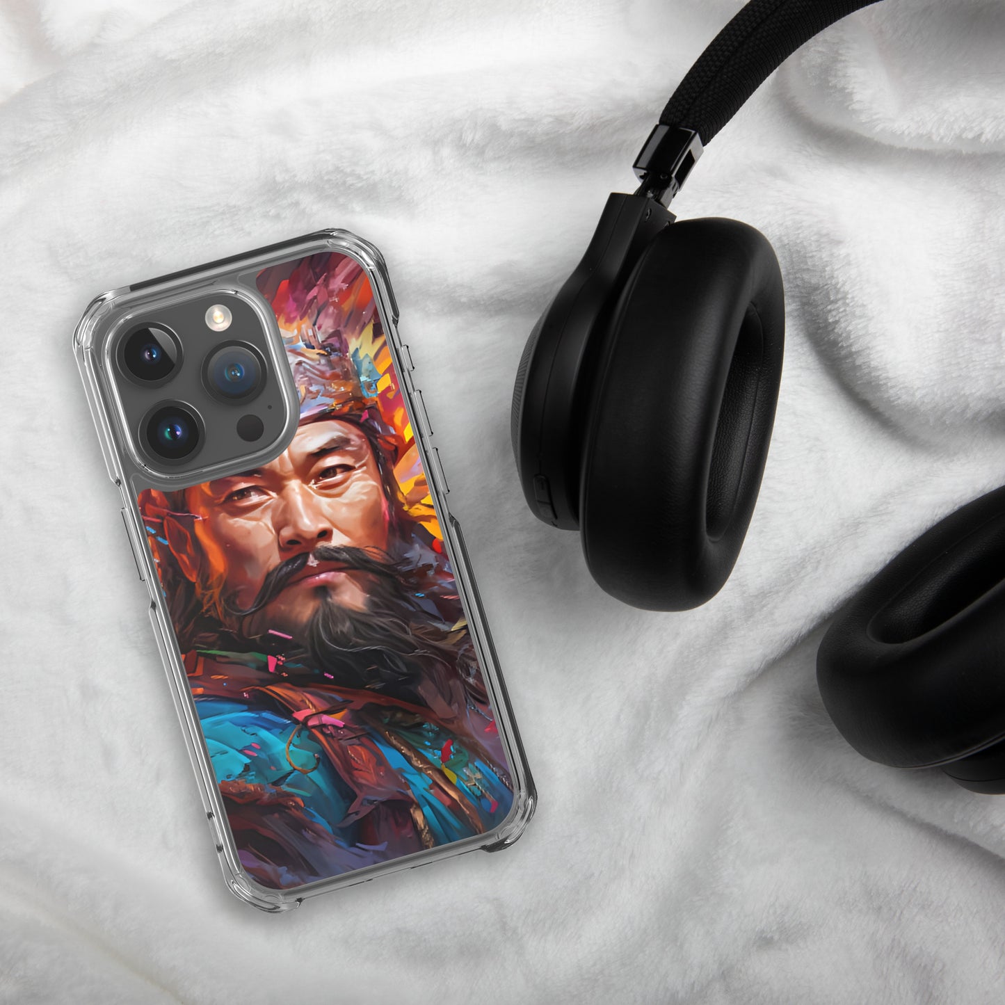 Coque pour iPhone® : Genghis Khan, guerrier des steppes