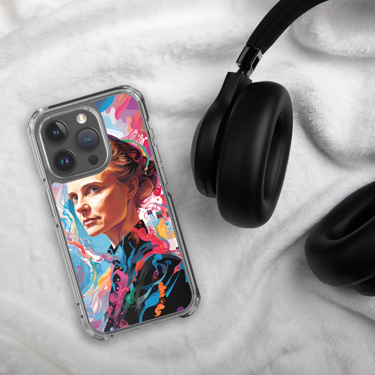 Coque pour iPhone® : Marie Curie, rayonnement scientifique