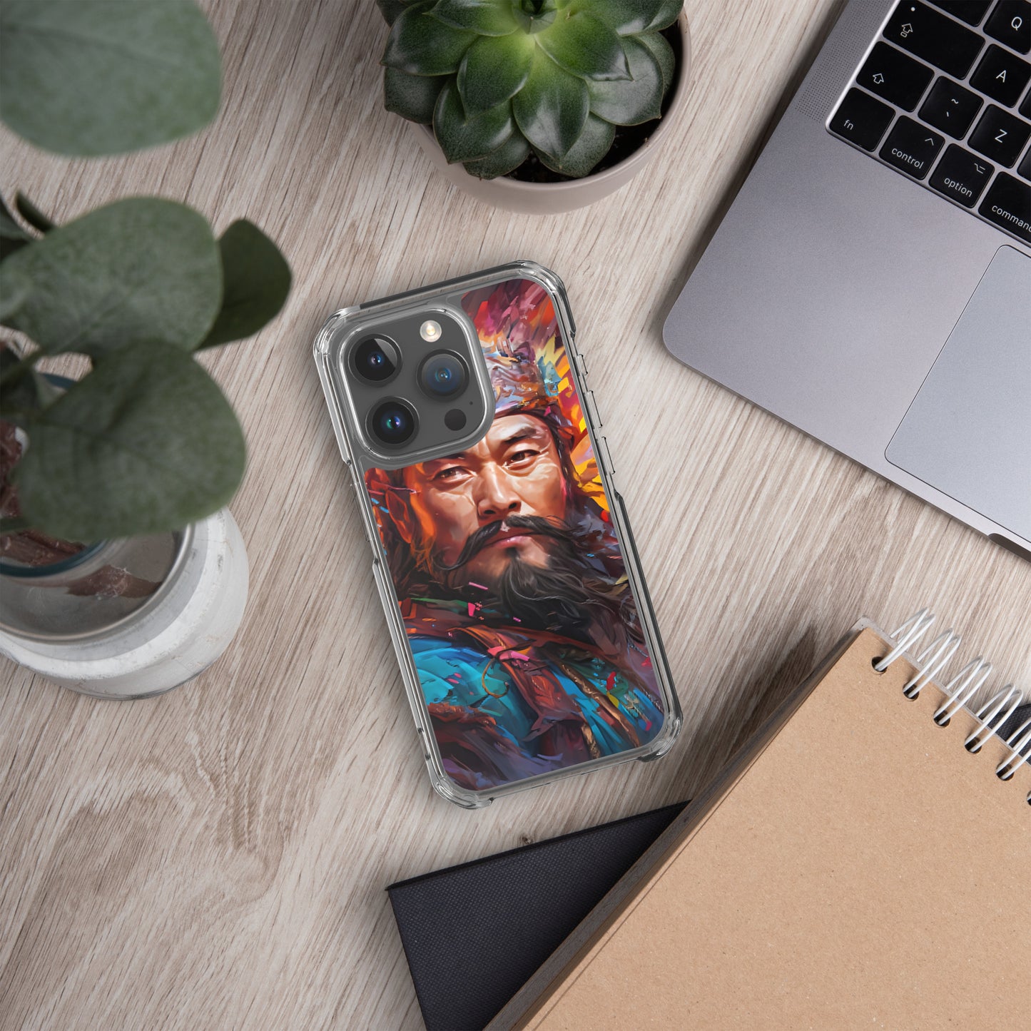 Coque pour iPhone® : Genghis Khan, guerrier des steppes