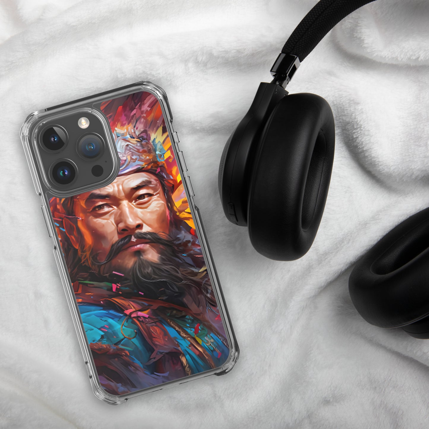 Coque pour iPhone® : Genghis Khan, guerrier des steppes