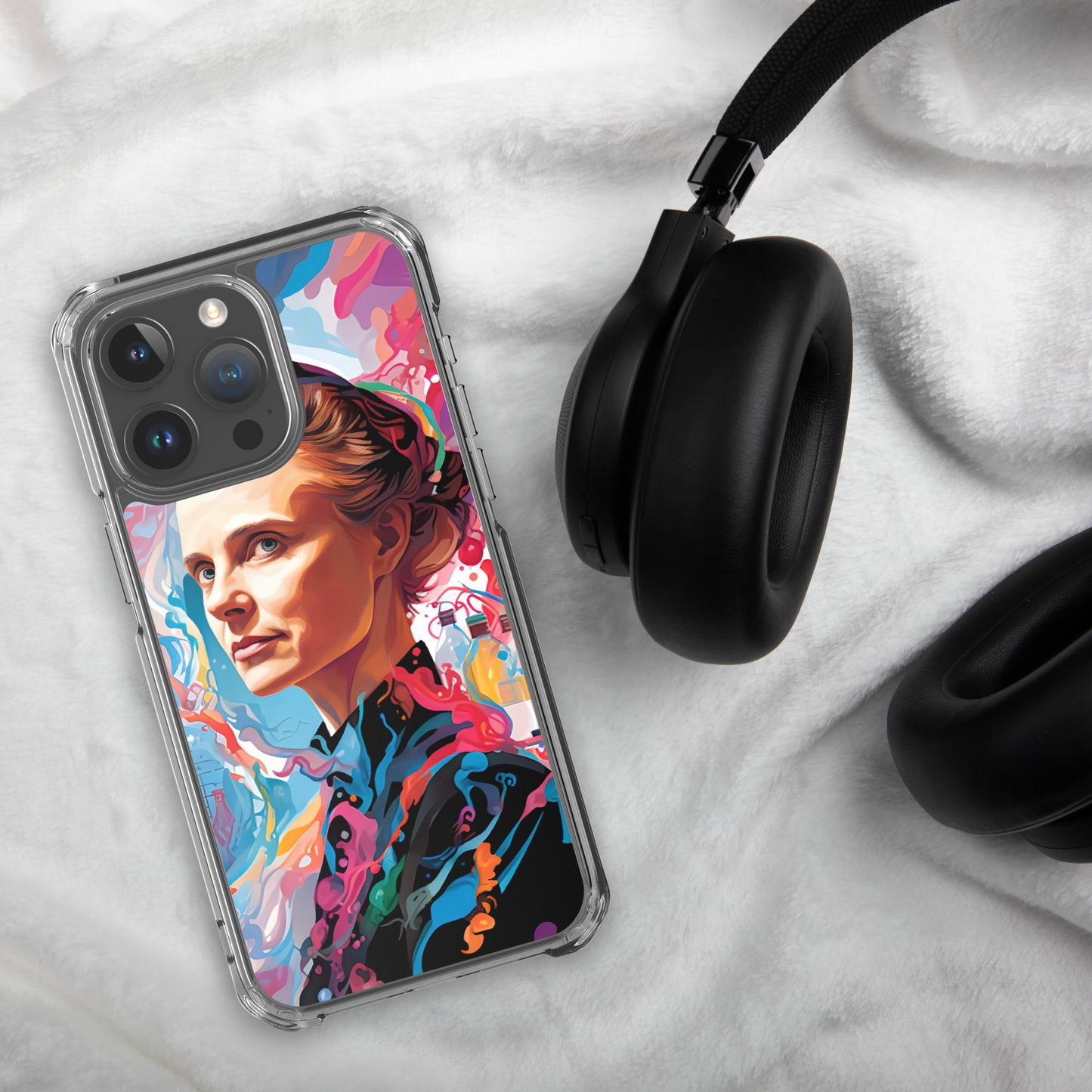 Coque pour iPhone® : Marie Curie, rayonnement scientifique