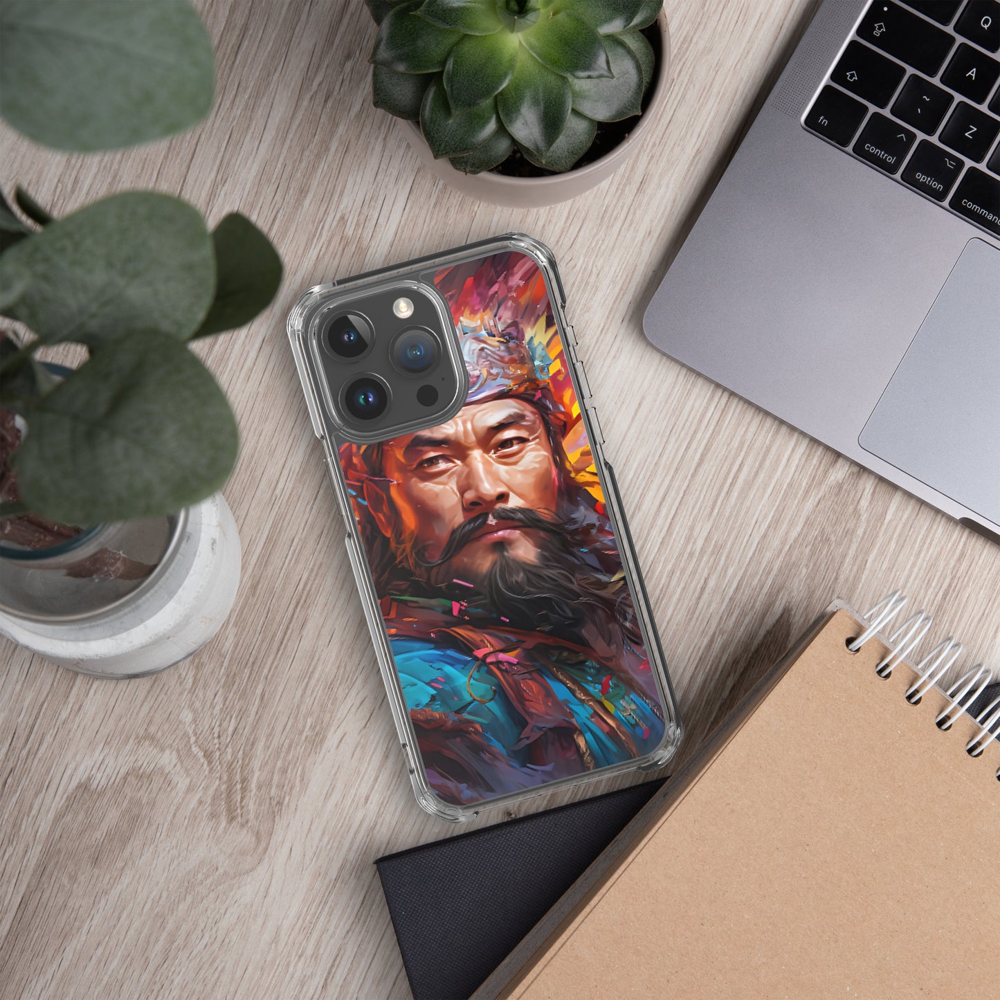 Coque pour iPhone® : Genghis Khan, guerrier des steppes