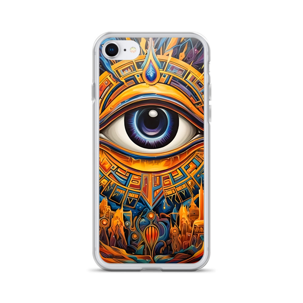 Coque d'iPhone® rigide : L'oeil d'Horus, guérison et protection