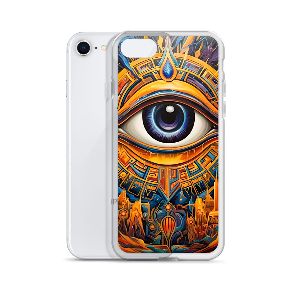 Coque d'iPhone® rigide : L'oeil d'Horus, guérison et protection