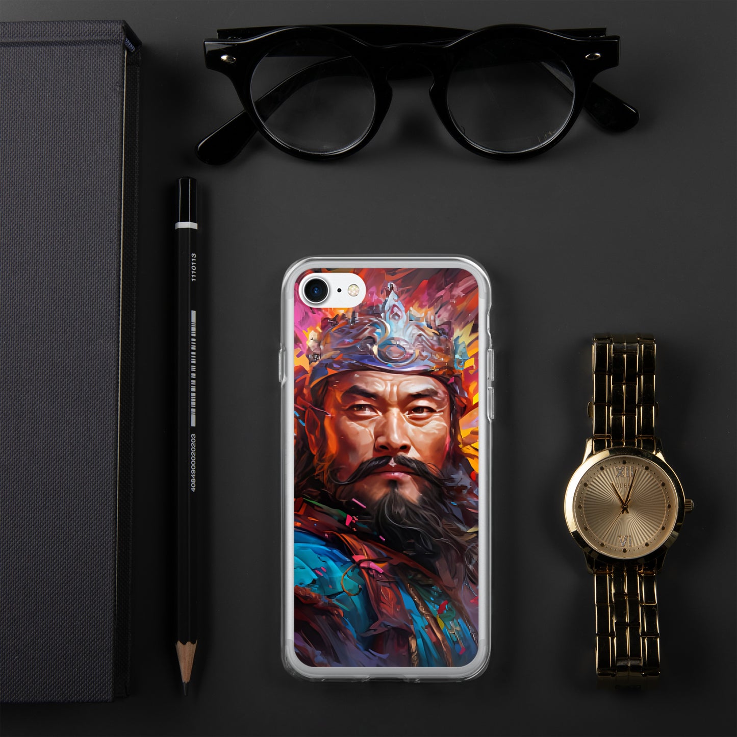 Coque pour iPhone® : Genghis Khan, guerrier des steppes