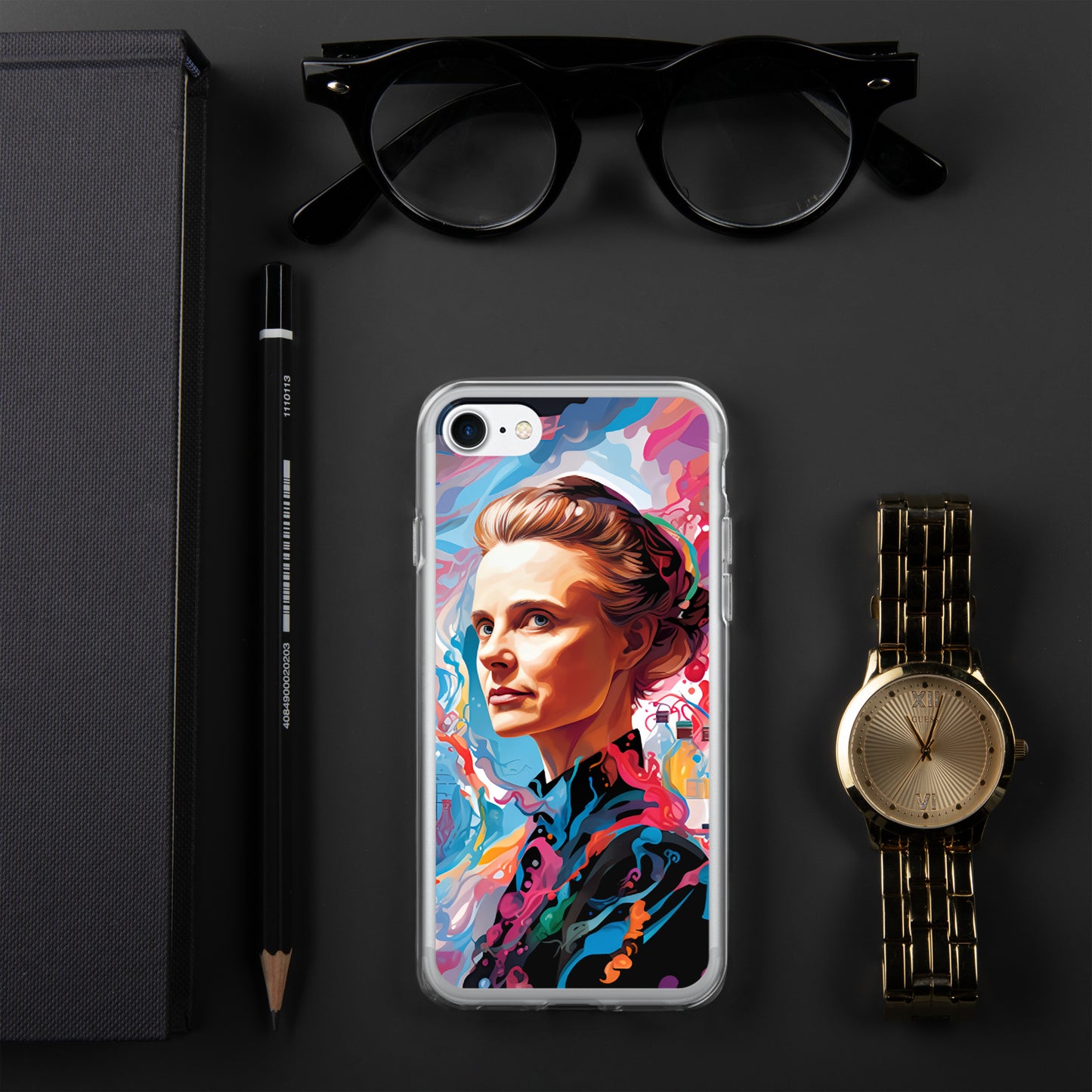 Coque pour iPhone® : Marie Curie, rayonnement scientifique