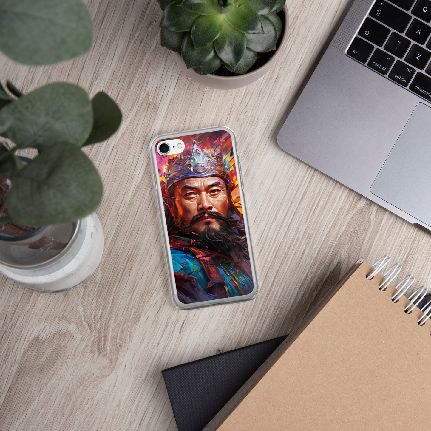 Coque pour iPhone® : Genghis Khan, guerrier des steppes