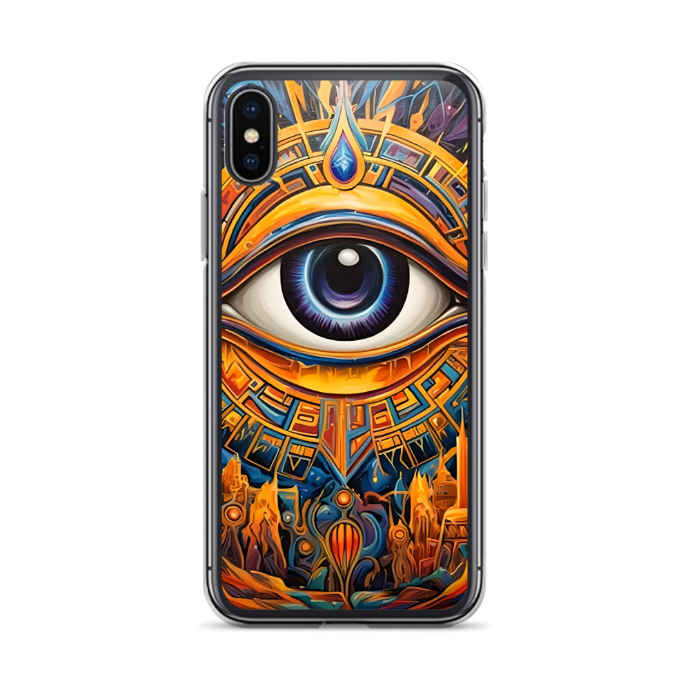 Coque d'iPhone® rigide : L'oeil d'Horus, guérison et protection