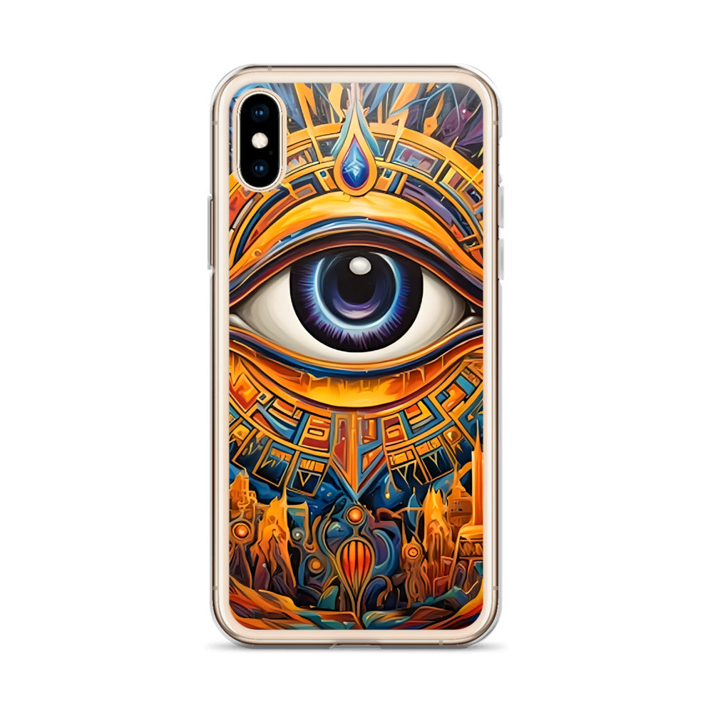 Coque d'iPhone® rigide : L'oeil d'Horus, guérison et protection