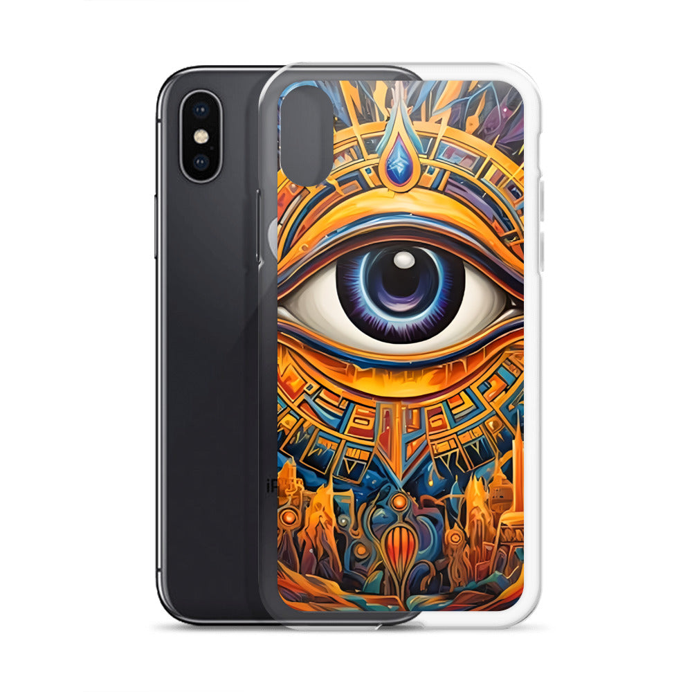 Coque d'iPhone® rigide : L'oeil d'Horus, guérison et protection