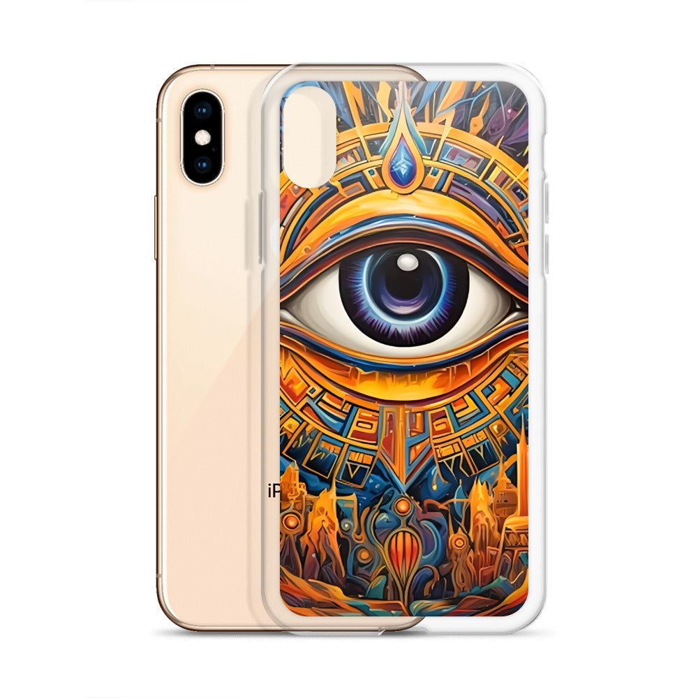 Coque d'iPhone® rigide : L'oeil d'Horus, guérison et protection