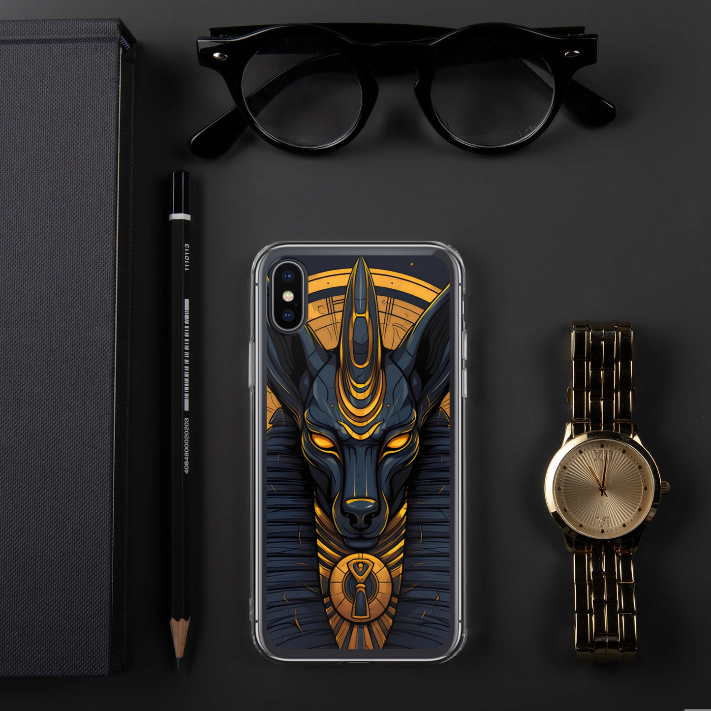 Coque pour iPhone® : Anubis, dieu de la mort et de la renaissance