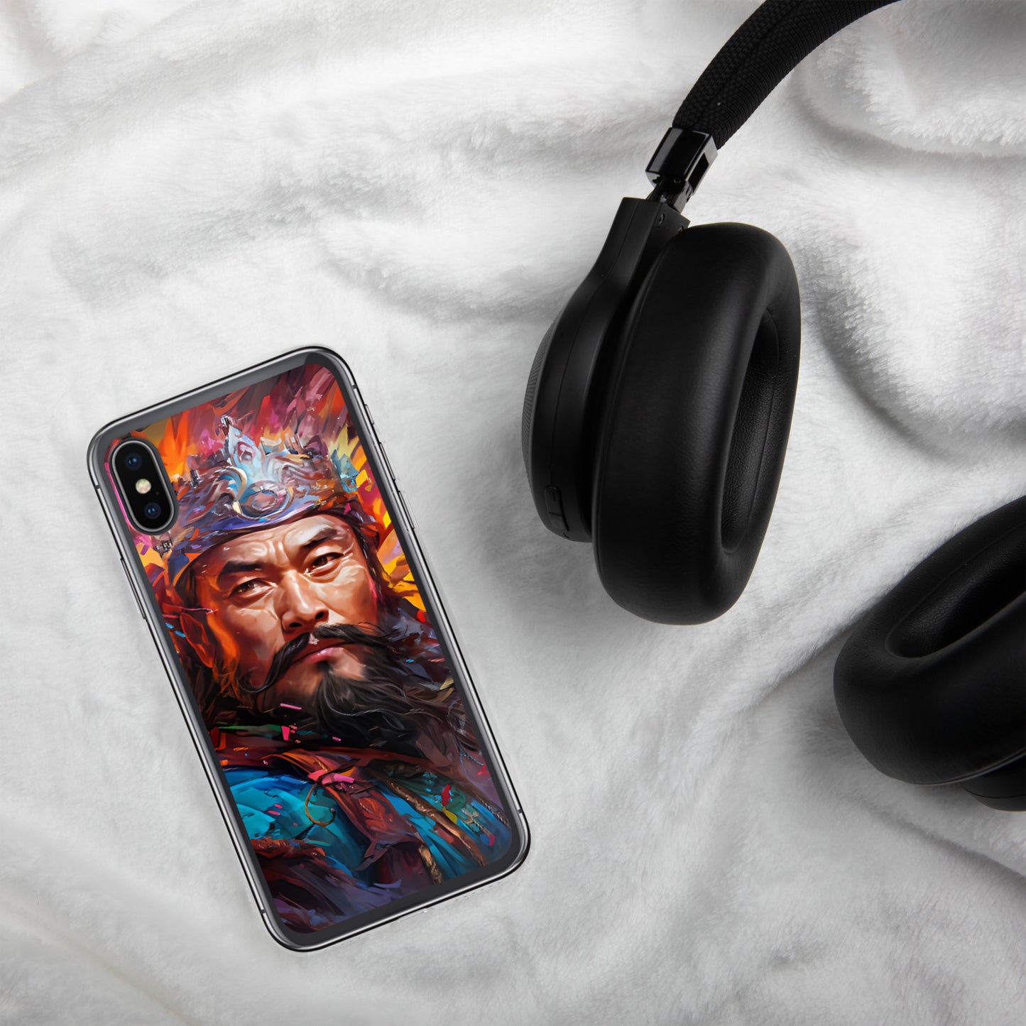 Coque pour iPhone® : Genghis Khan, guerrier des steppes