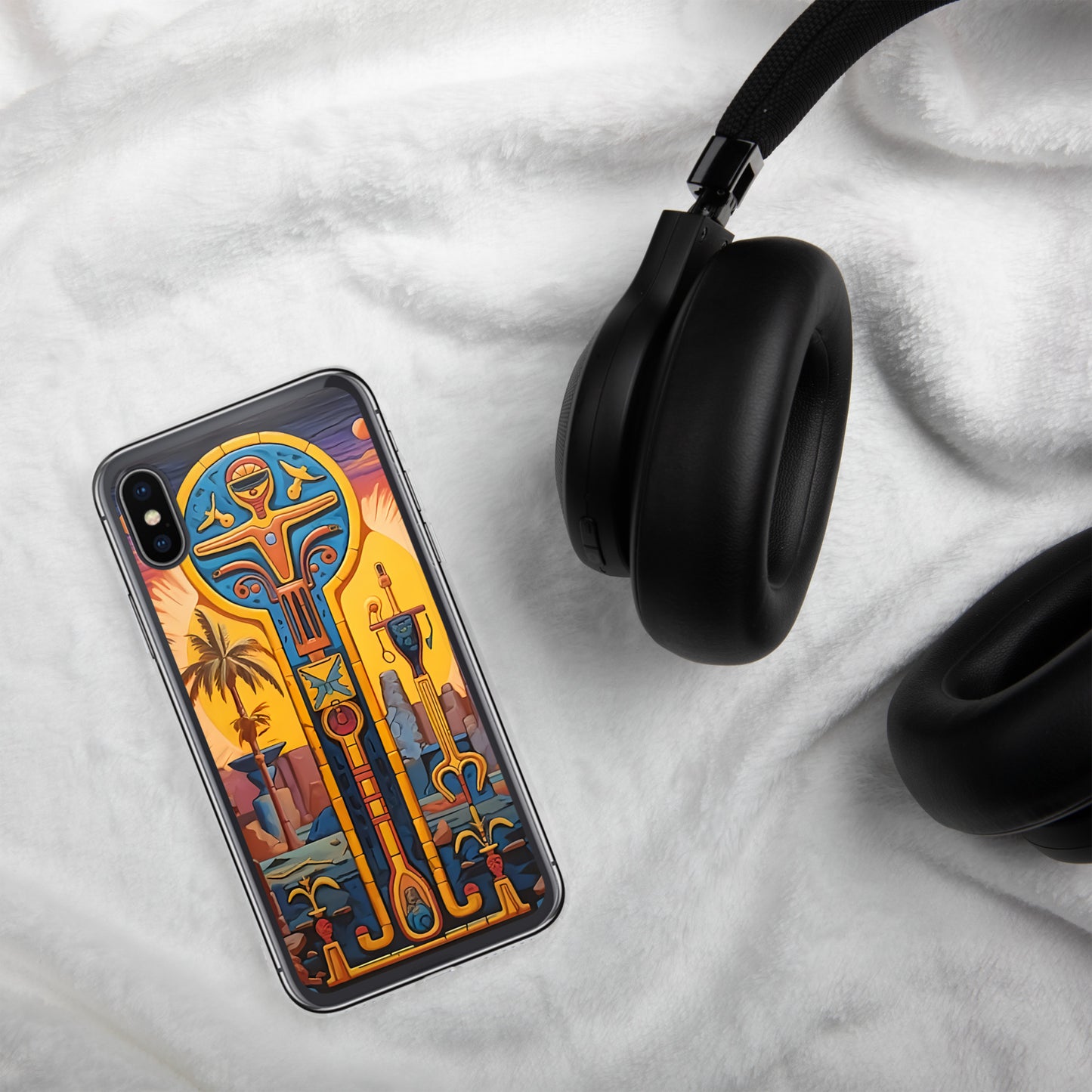 Coque pour iPhone® : La croix d'Ankh, symbole de vie éternelle