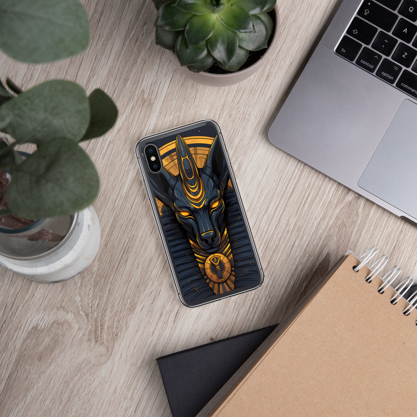 Coque pour iPhone® : Anubis, dieu de la mort et de la renaissance