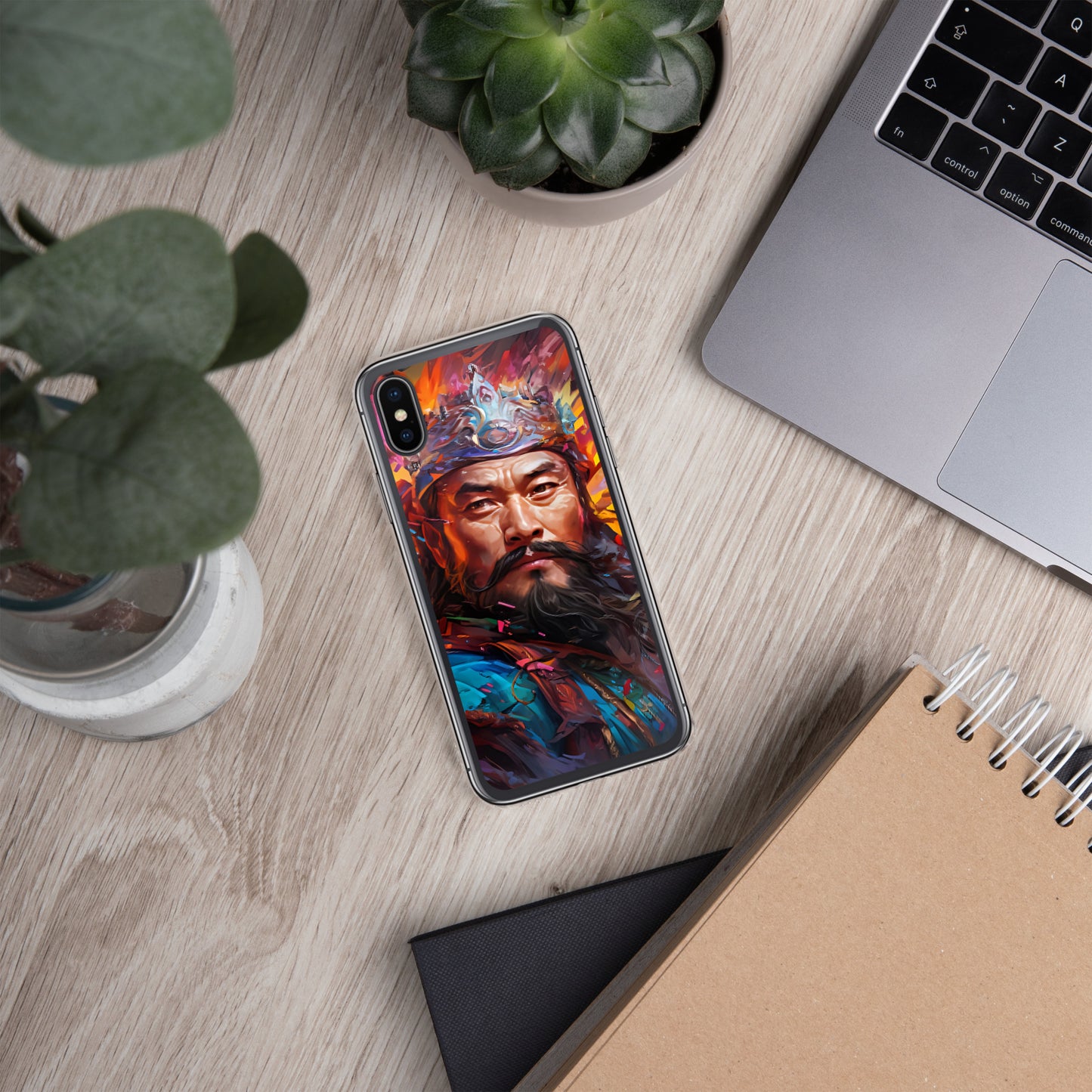 Coque pour iPhone® : Genghis Khan, guerrier des steppes