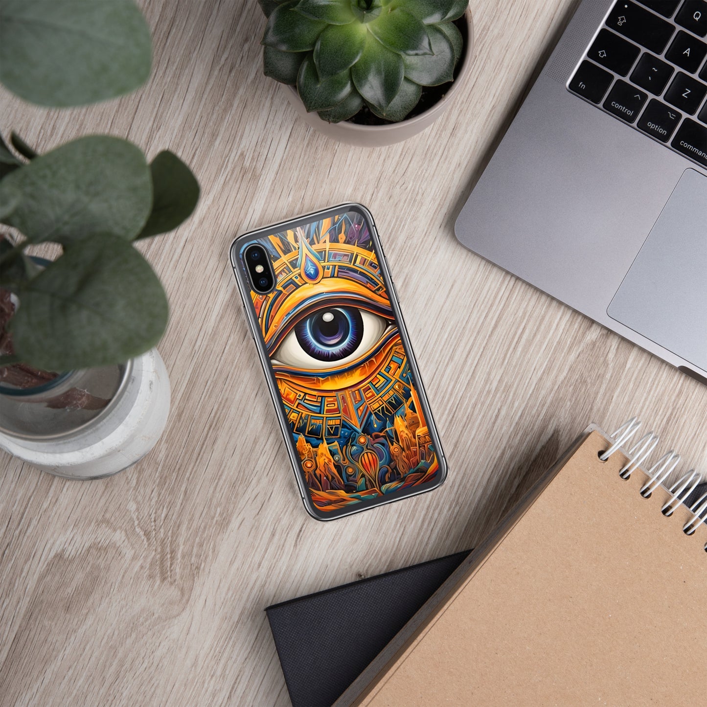 Coque pour iPhone® : L'oeil d'Horus, guérison et protection